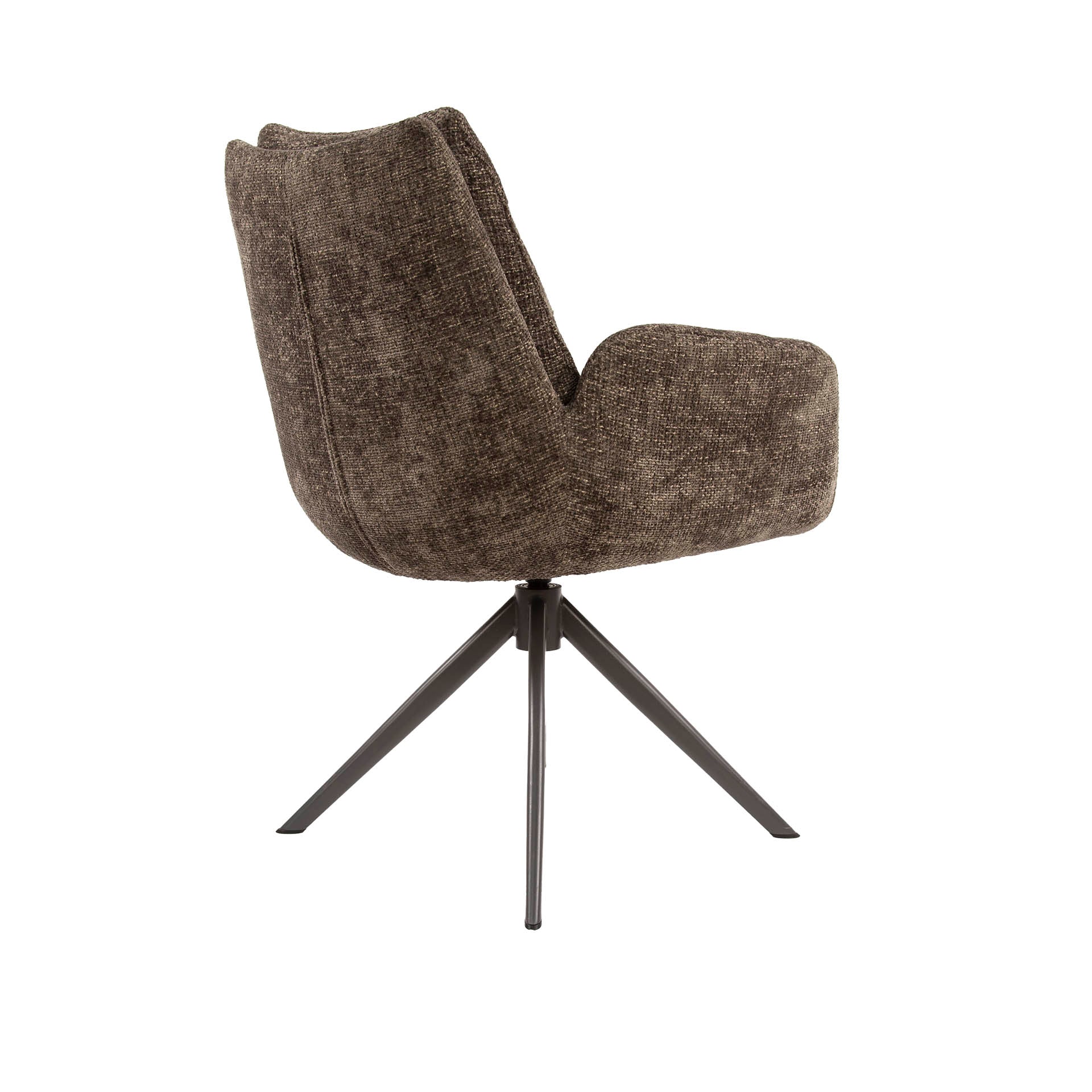 Eetkamerstoel Gusto - Taupe - Renegade Stof - Draaibaar