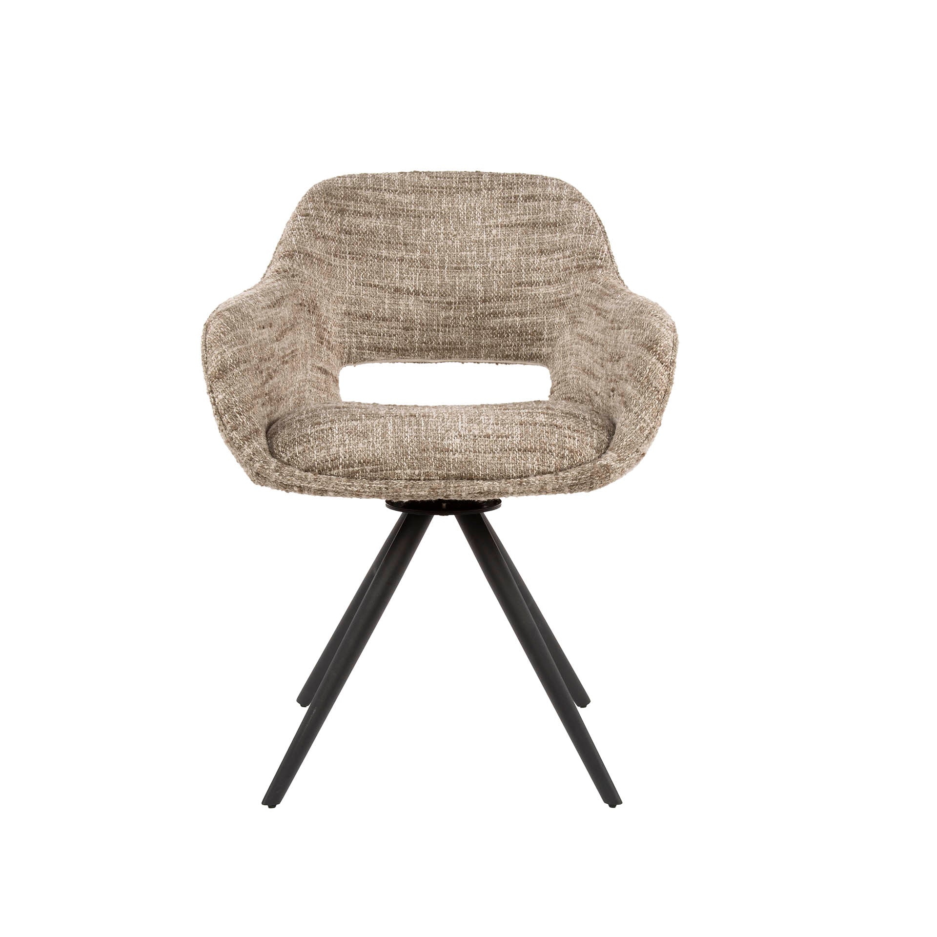 Eetkamerstoel Aurelia - Taupe - Renegade Stof - Draaibaar