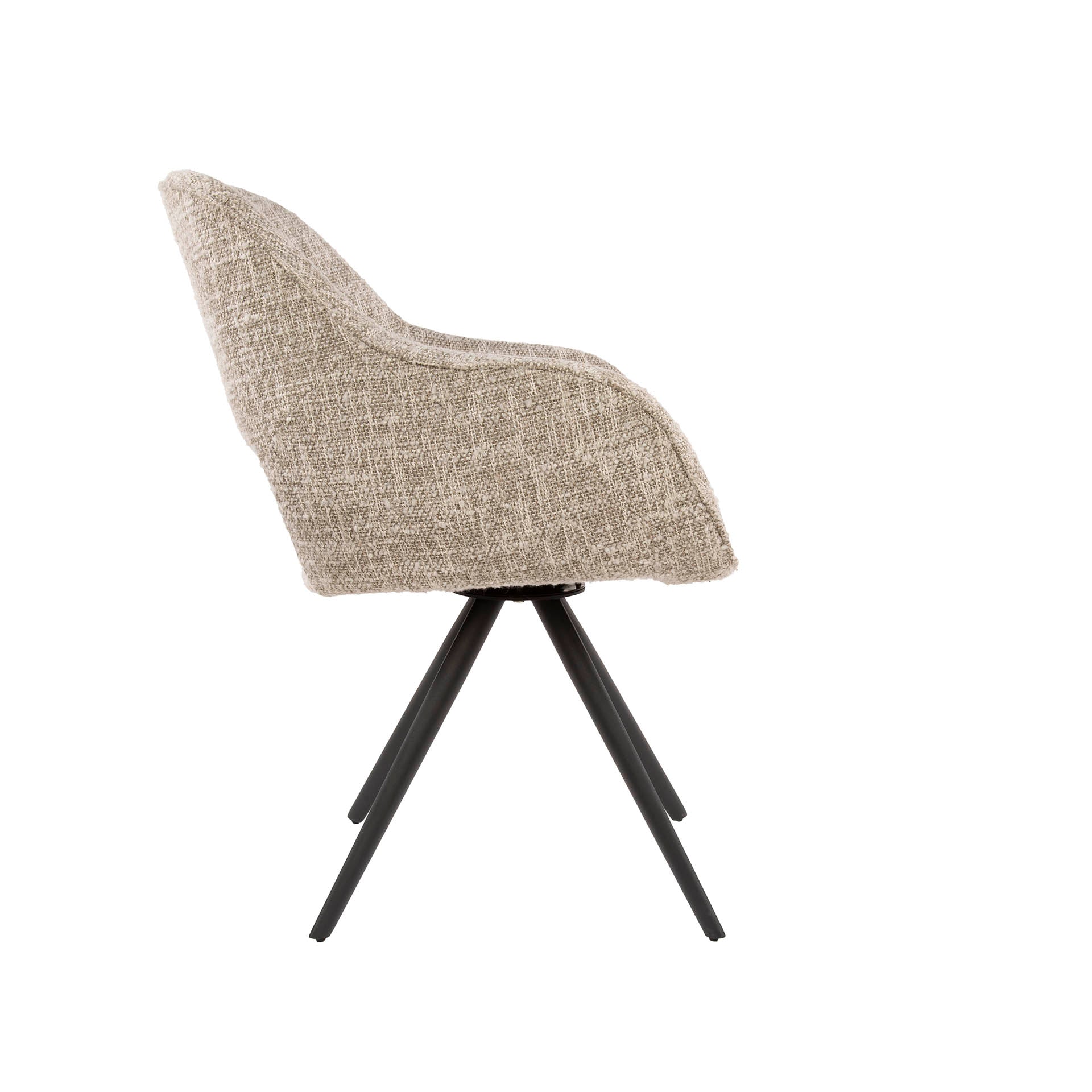 Eetkamerstoel Aurelia - Beige - Renegade Stof - Draaibaar