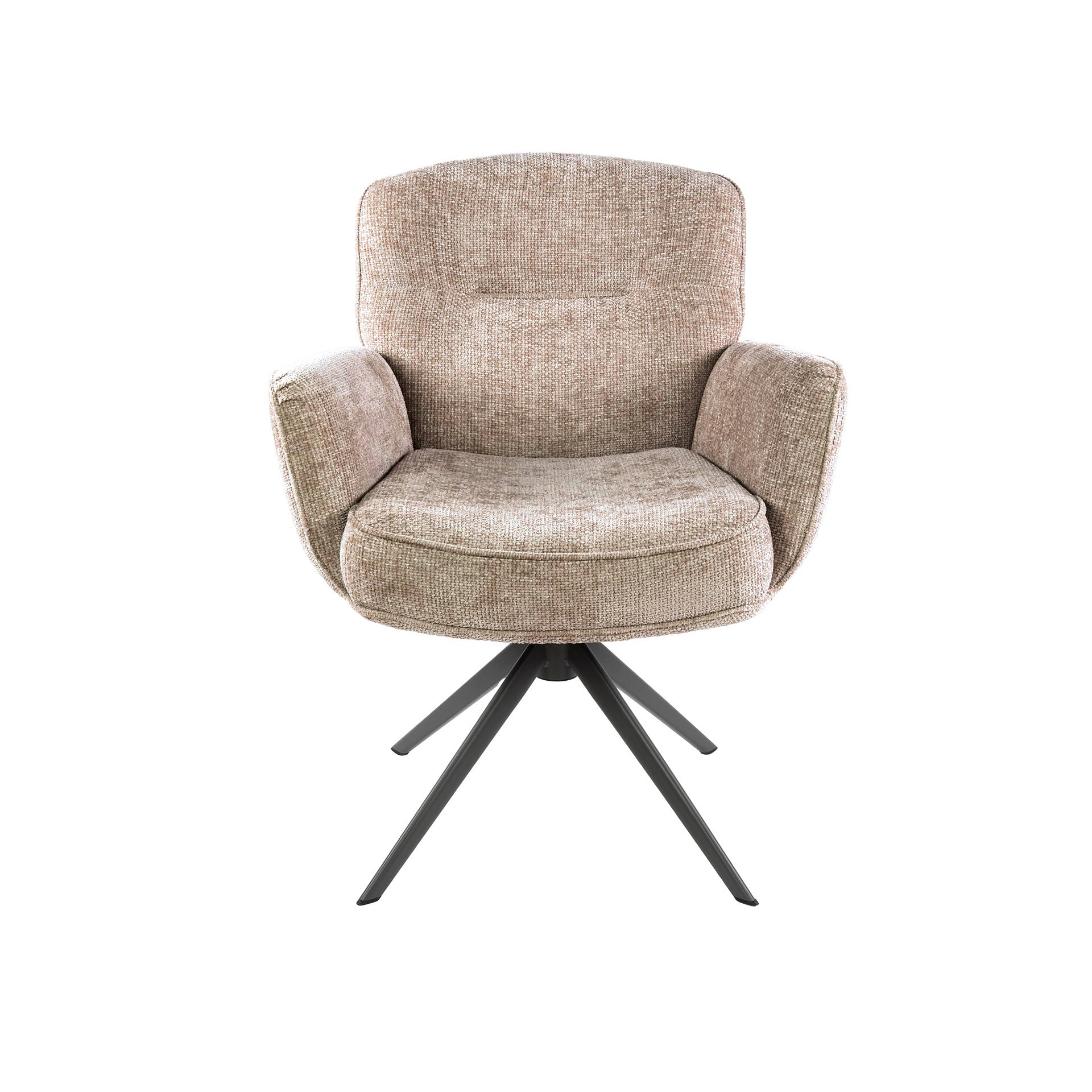 Eetkamerstoel Theodore - Beige - Renegade Stof - Draaibaar