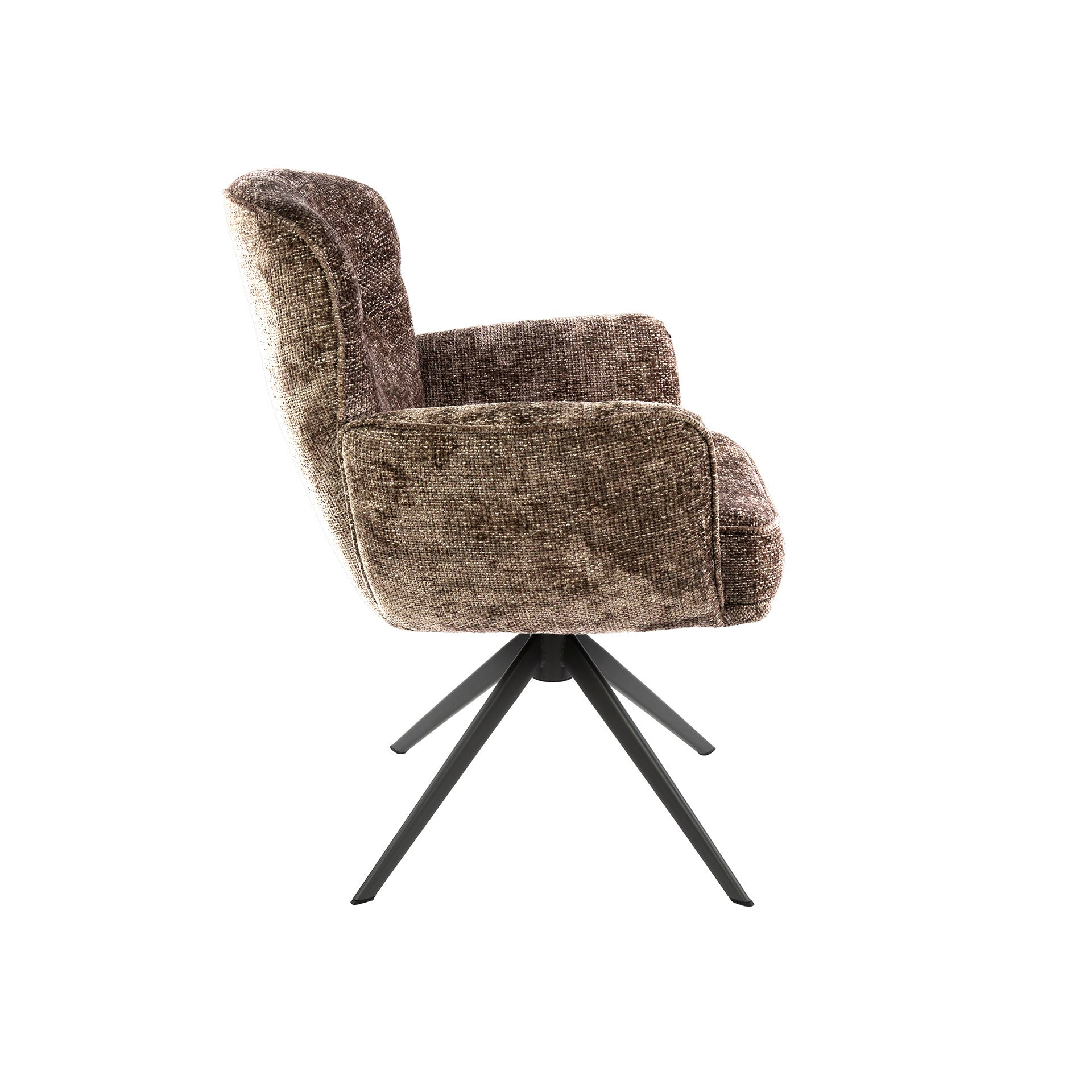 Eetkamerstoel Theodore - Champagne - Renegade Stof - Draaibaar