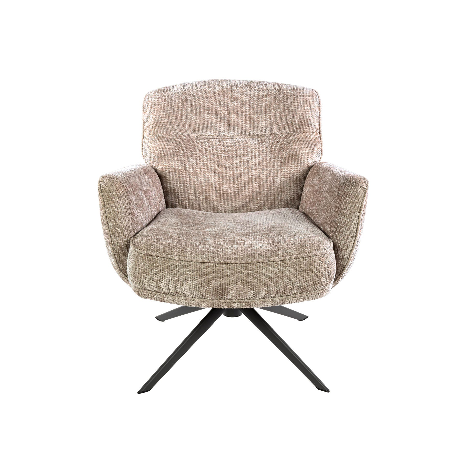 Draaifauteuil Theodore - Beige - Renegade Stof - Pocketvering