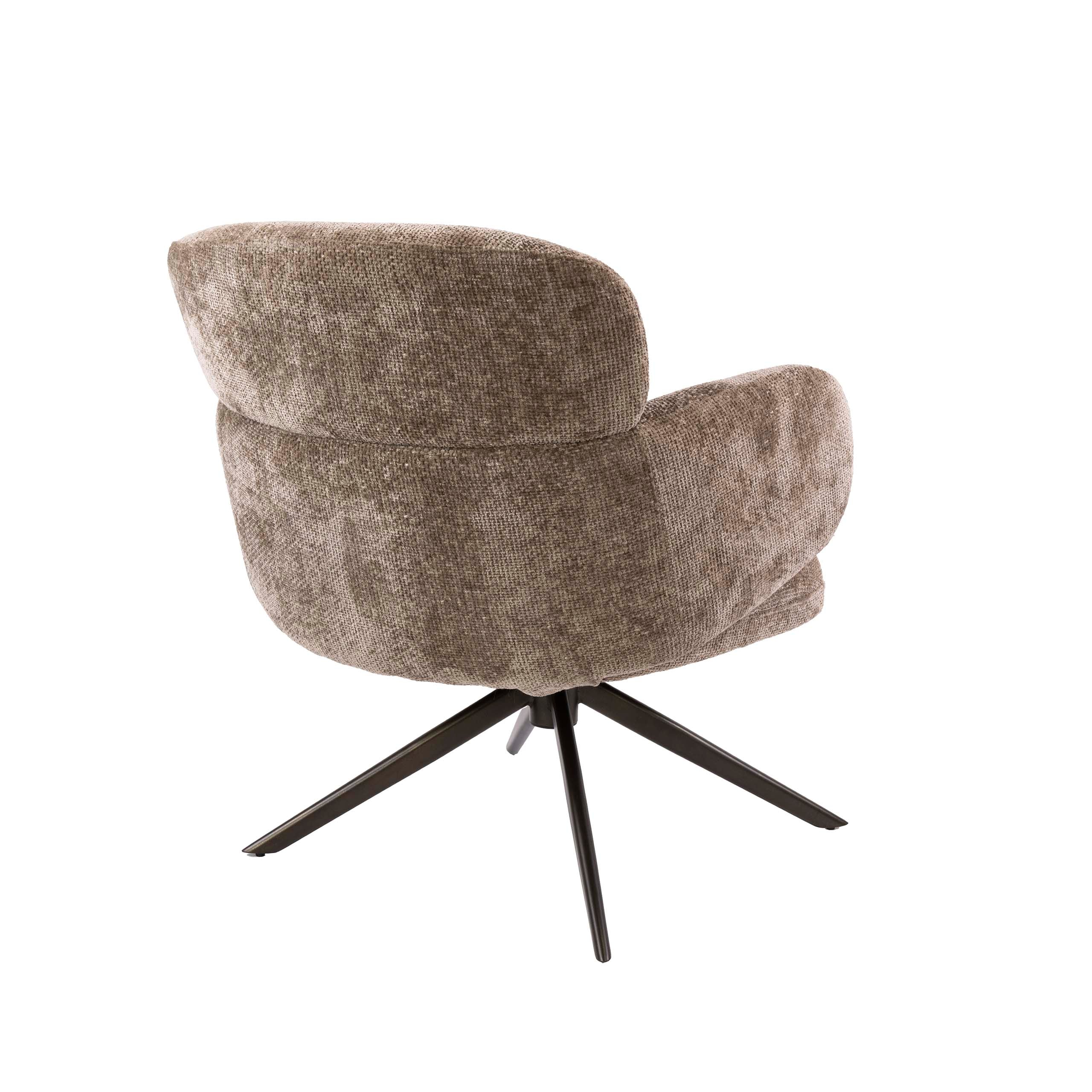 Draaifauteuil Misano - Champagne - Renegade Stof - Pocketvering