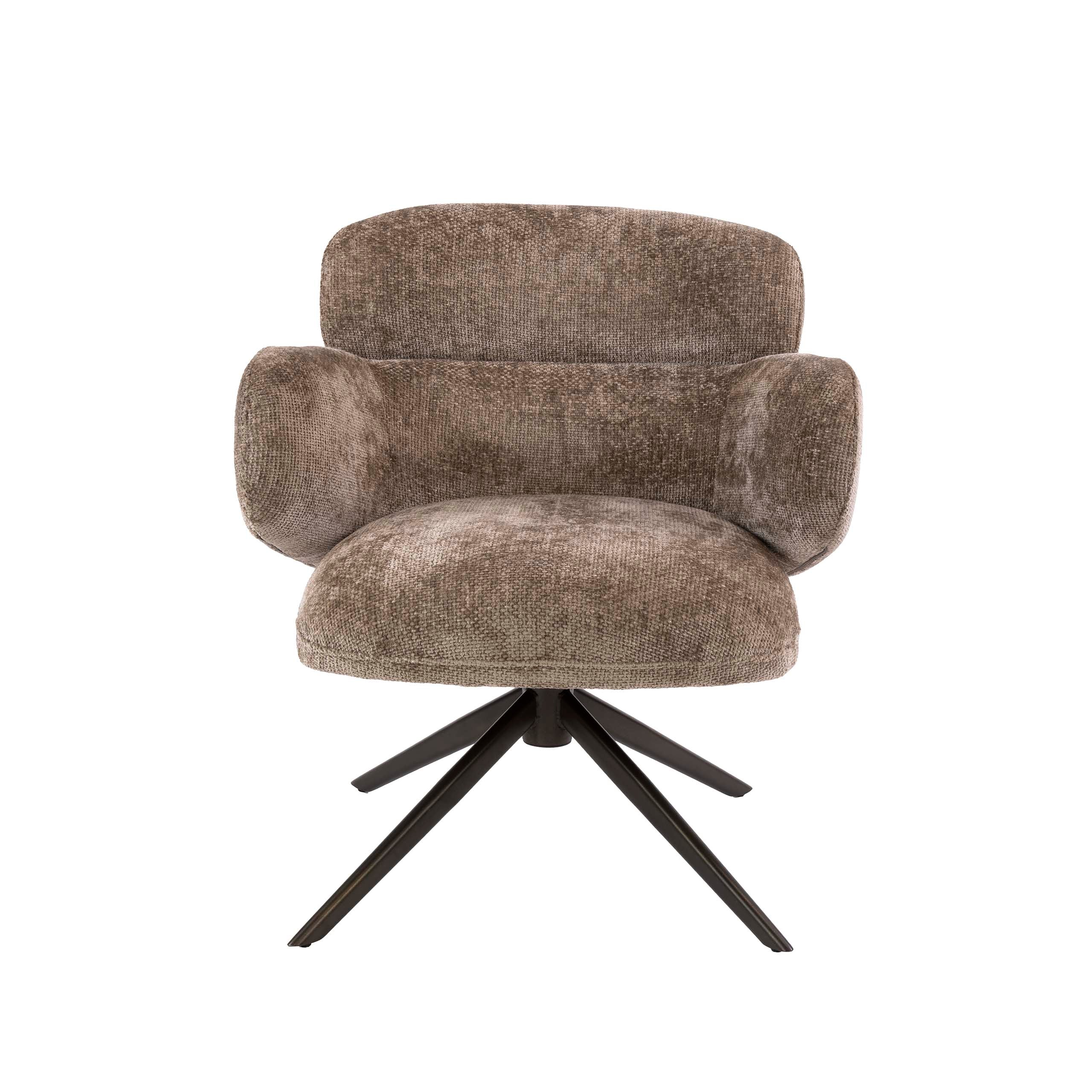 Draaifauteuil Misano - Champagne - Renegade Stof - Pocketvering