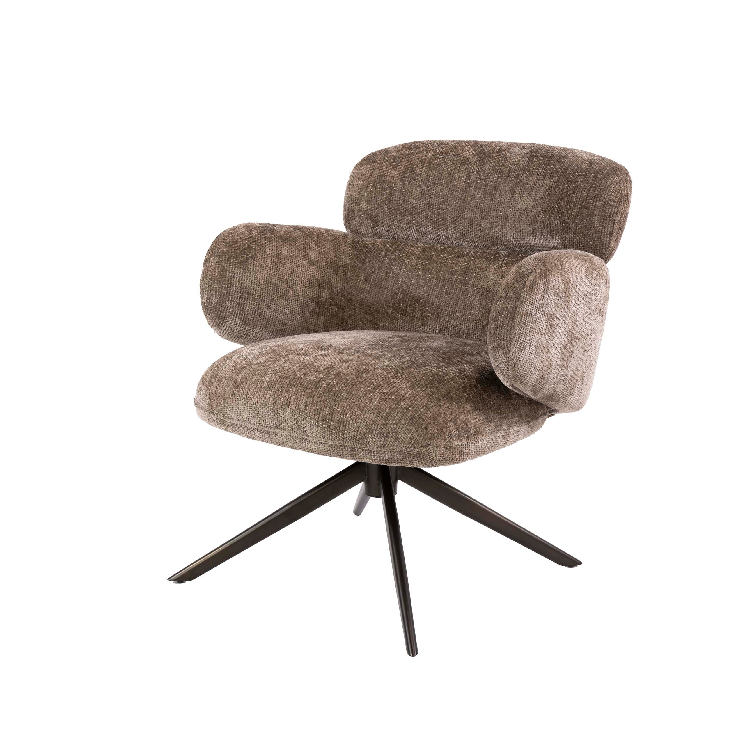 Draaifauteuil Misano - Champagne - Renegade Stof - Pocketvering