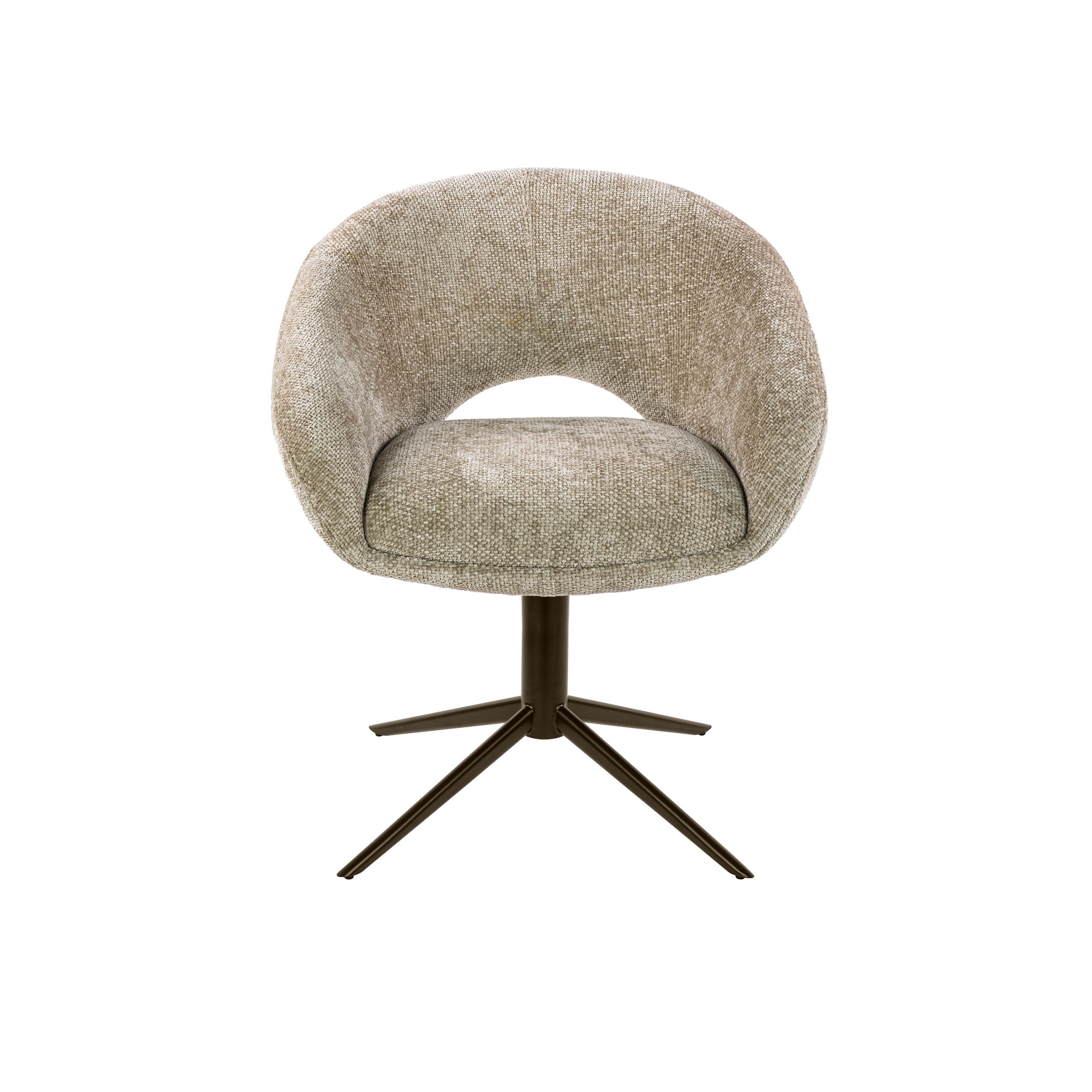 Eetkamerstoel Chup - Beige - Renegade Stof - Draaibaar