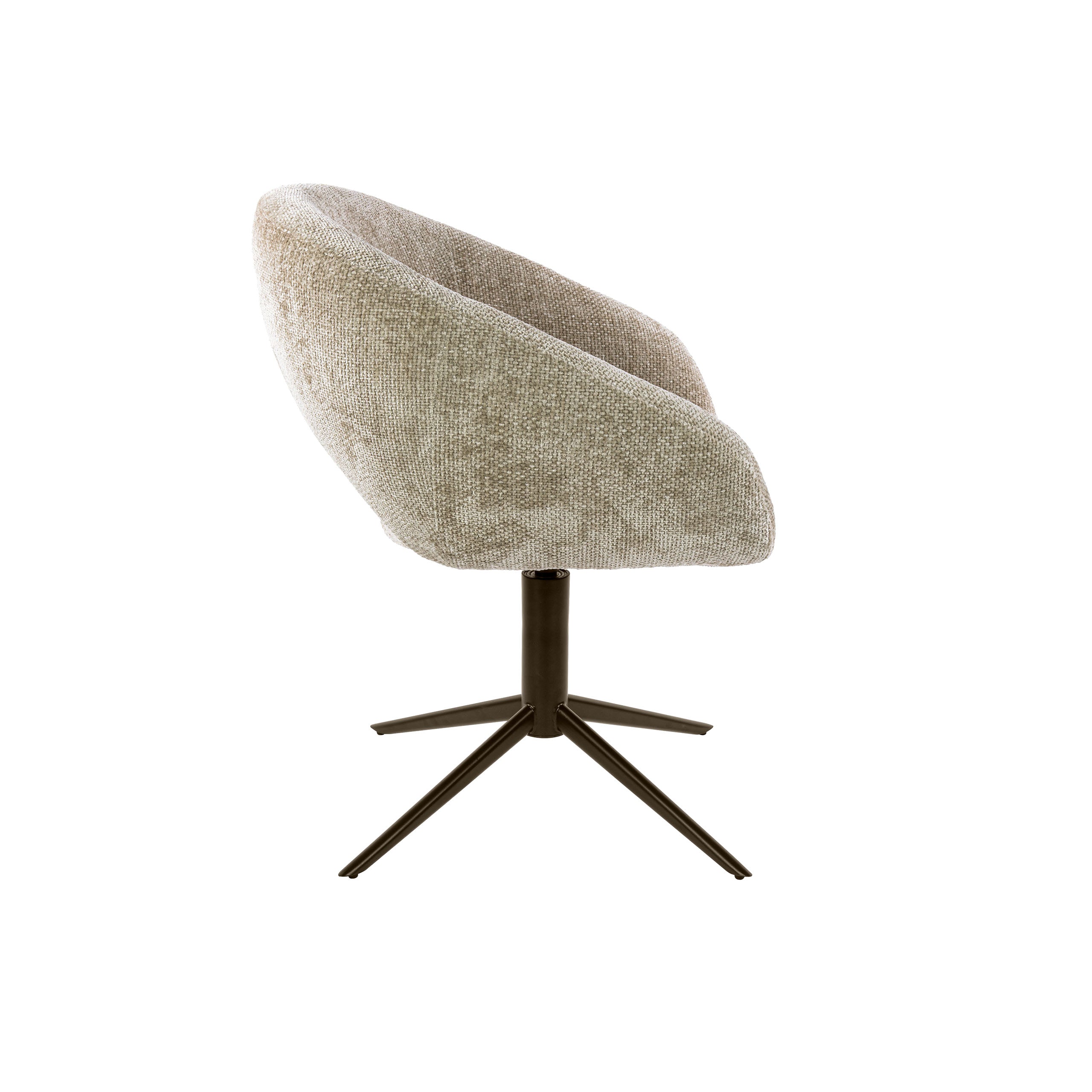 Eetkamerstoel Chup - Beige - Renegade Stof - Draaibaar