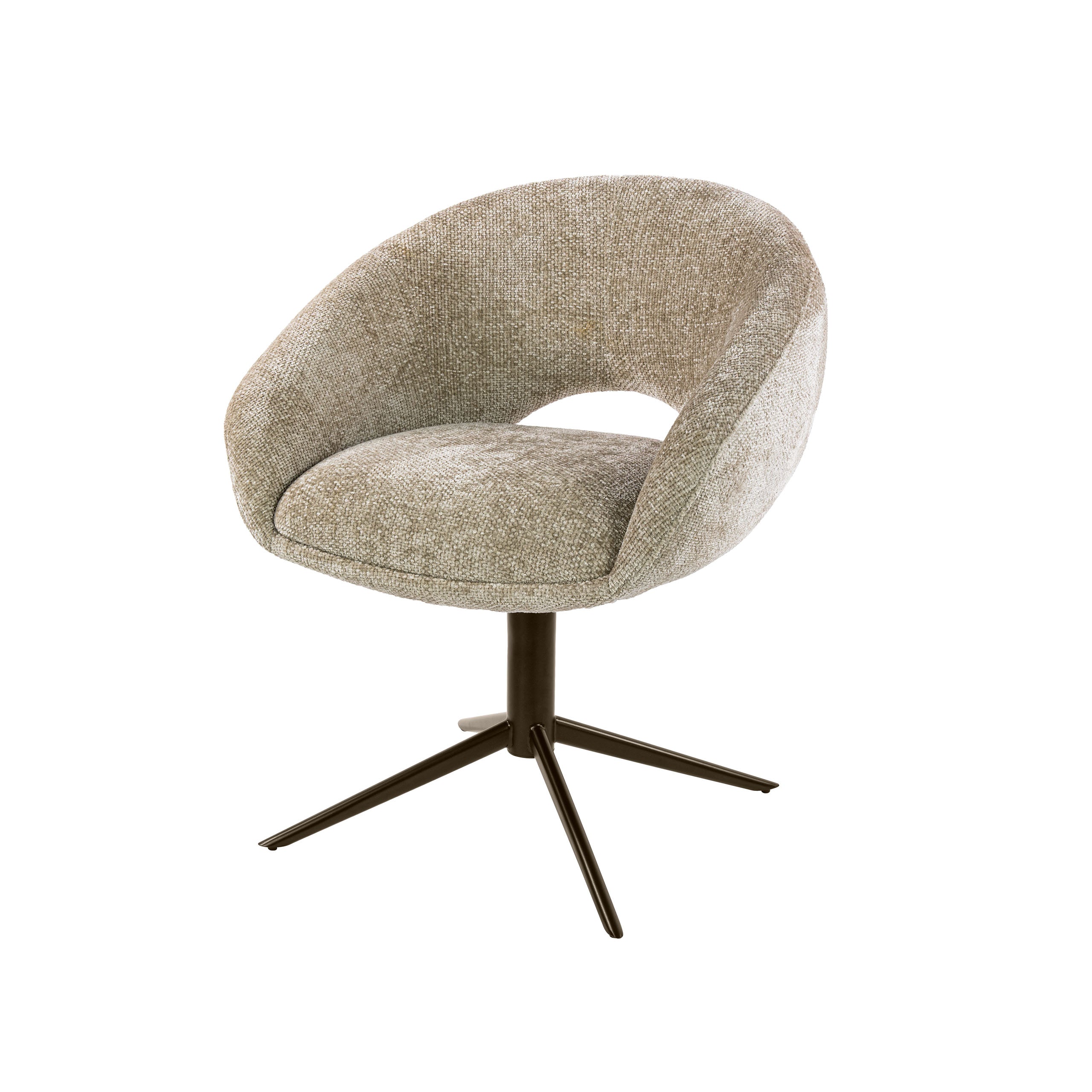 Eetkamerstoel Chup - Beige - Renegade Stof - Draaibaar