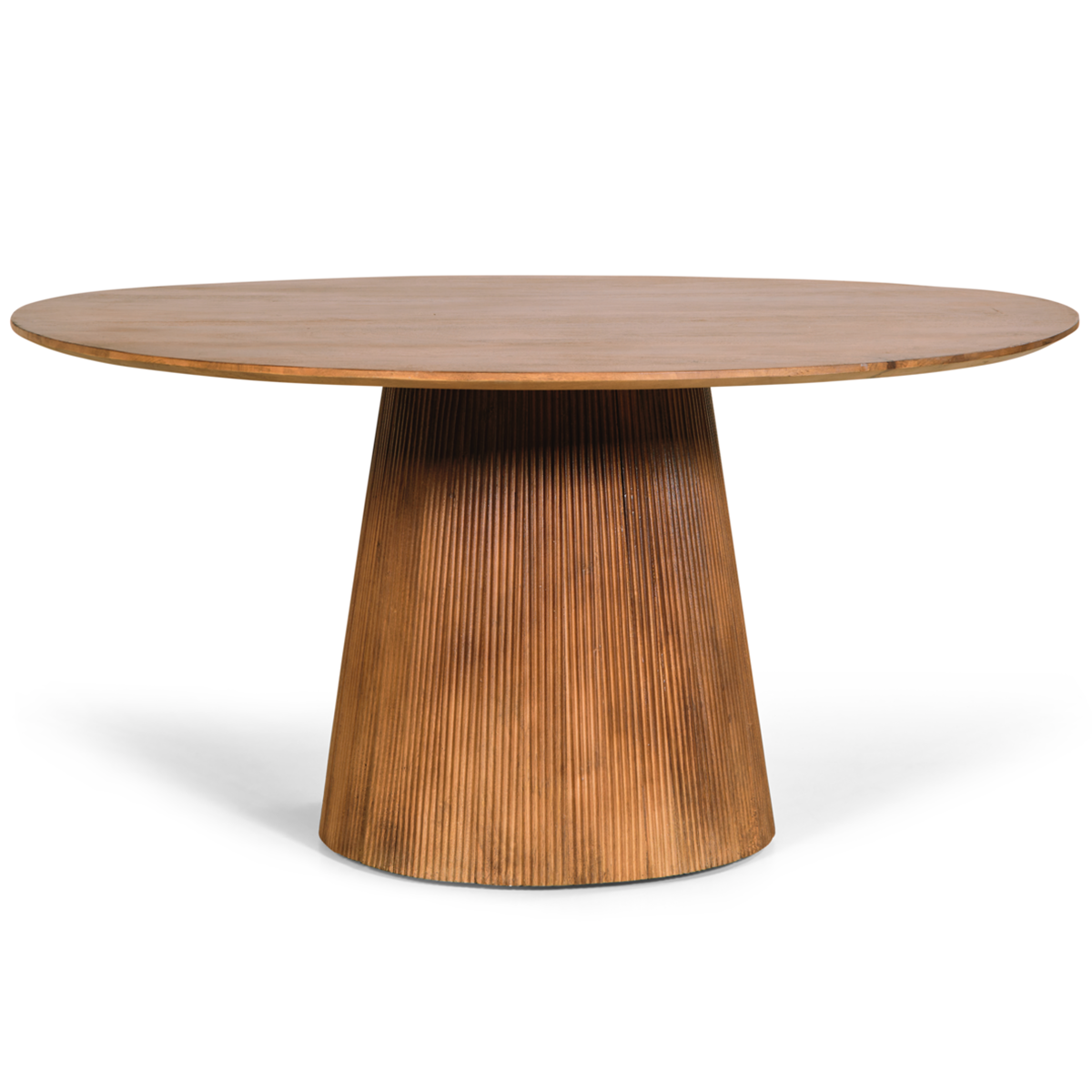 Eettafel Harmony - Lichtbruin - Mangohout - Ø 120 cm - Rond