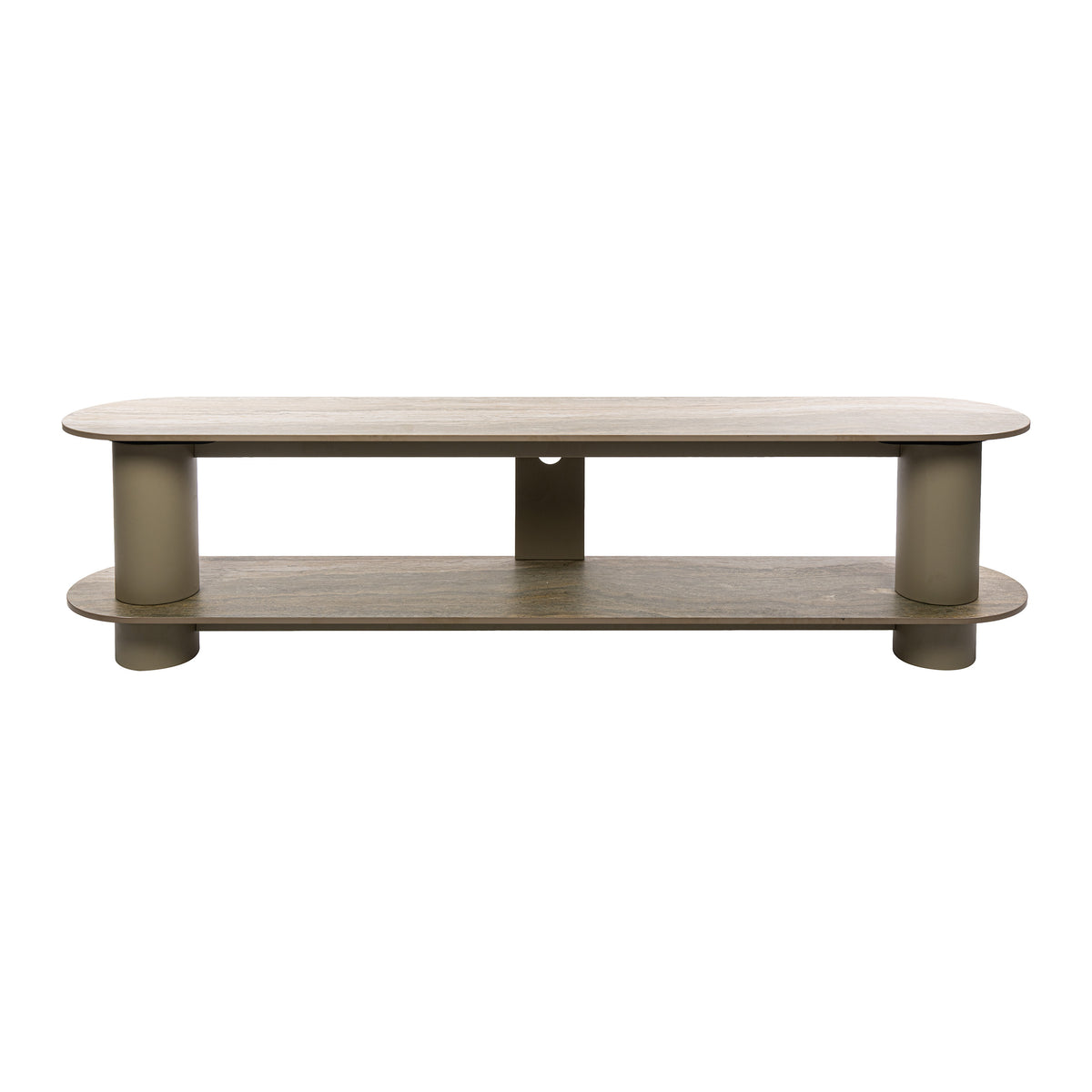 TV-Meubel Darivo Beige 3D Travertinlook 180 cm vrijstaand product Meubelista