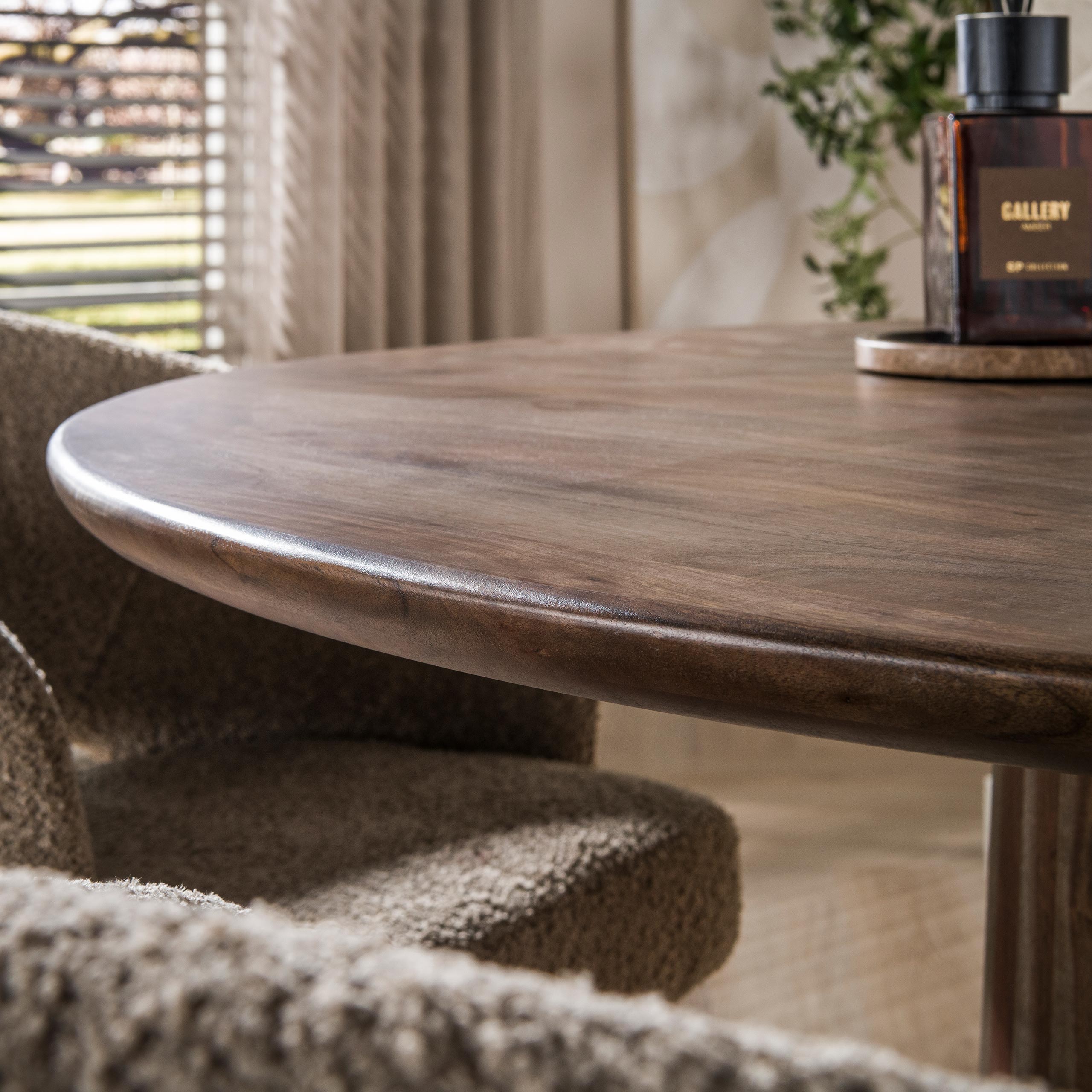 Eettafel Olivio - Rond - Acaciahout - 130 cm
