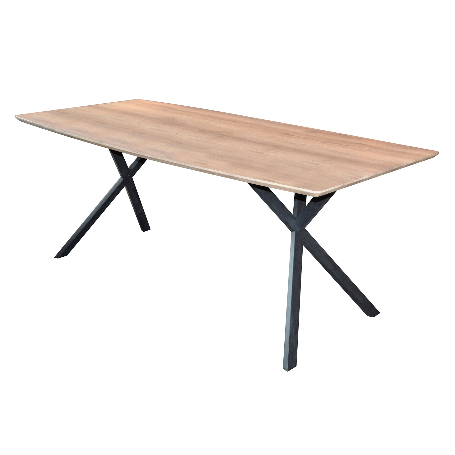 Eettafel River - Ovaal - MDF - 190 cm - Lichtbruin