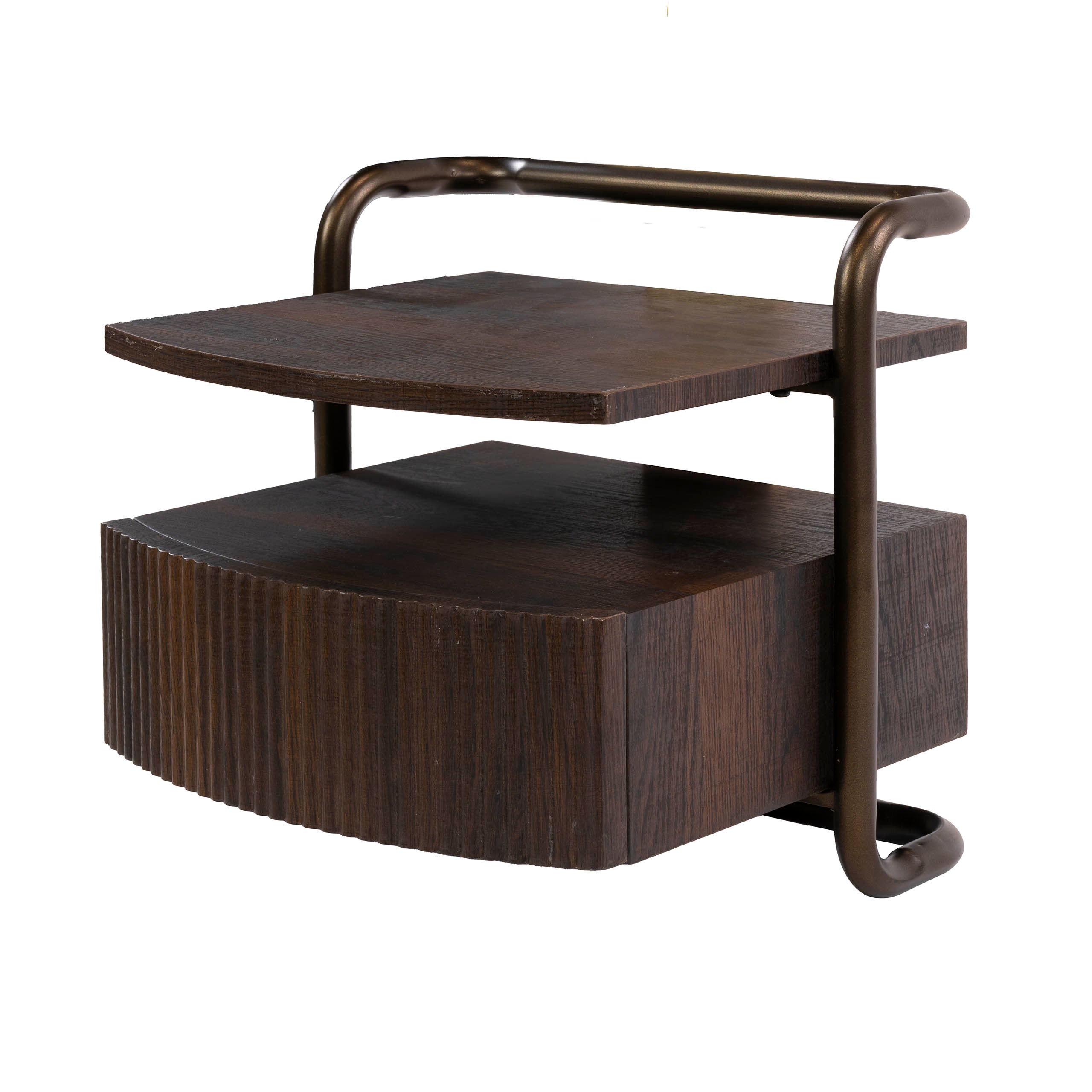 Nachtkastje Marvello - Brons - Zwevend