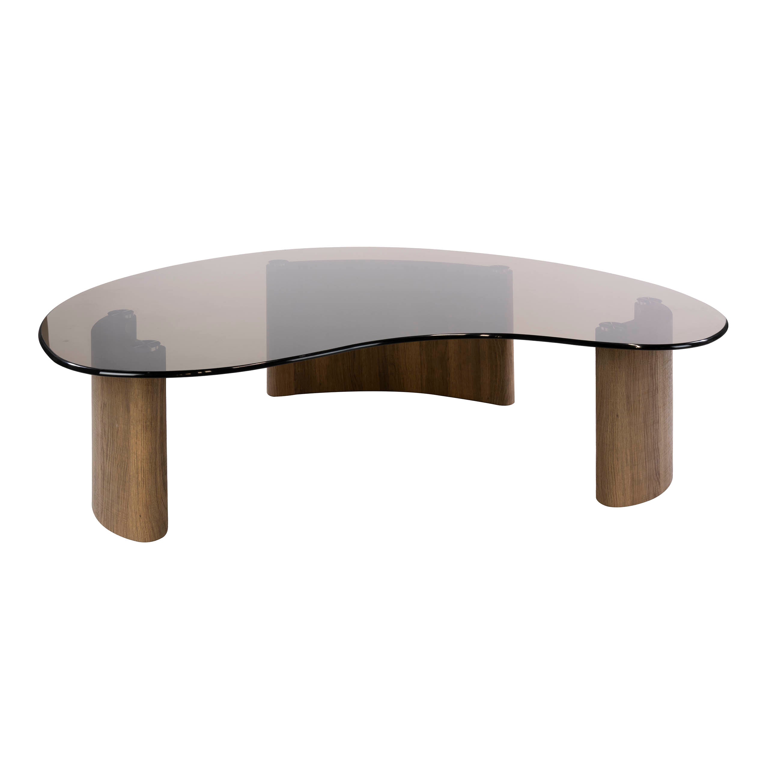Salontafel Eleganza - Organisch - Brons Glas