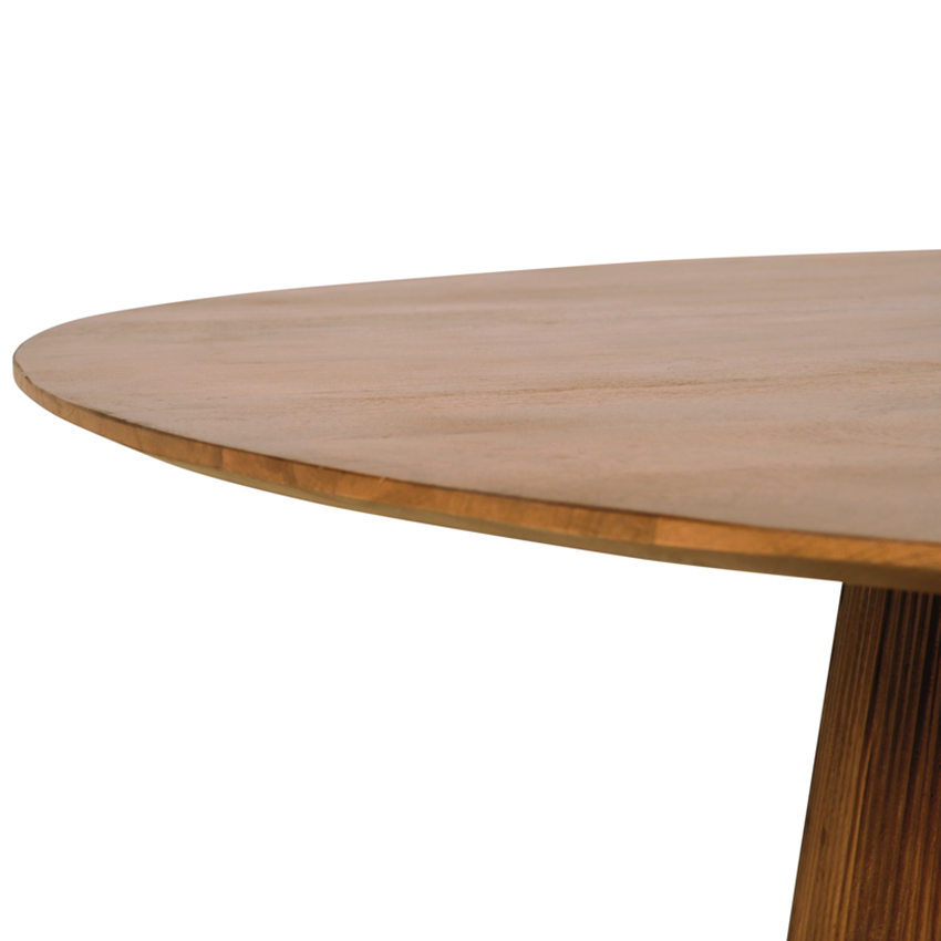 Eettafel Harmony - Lichtbruin - Mangohout - Ø 120 cm - Rond