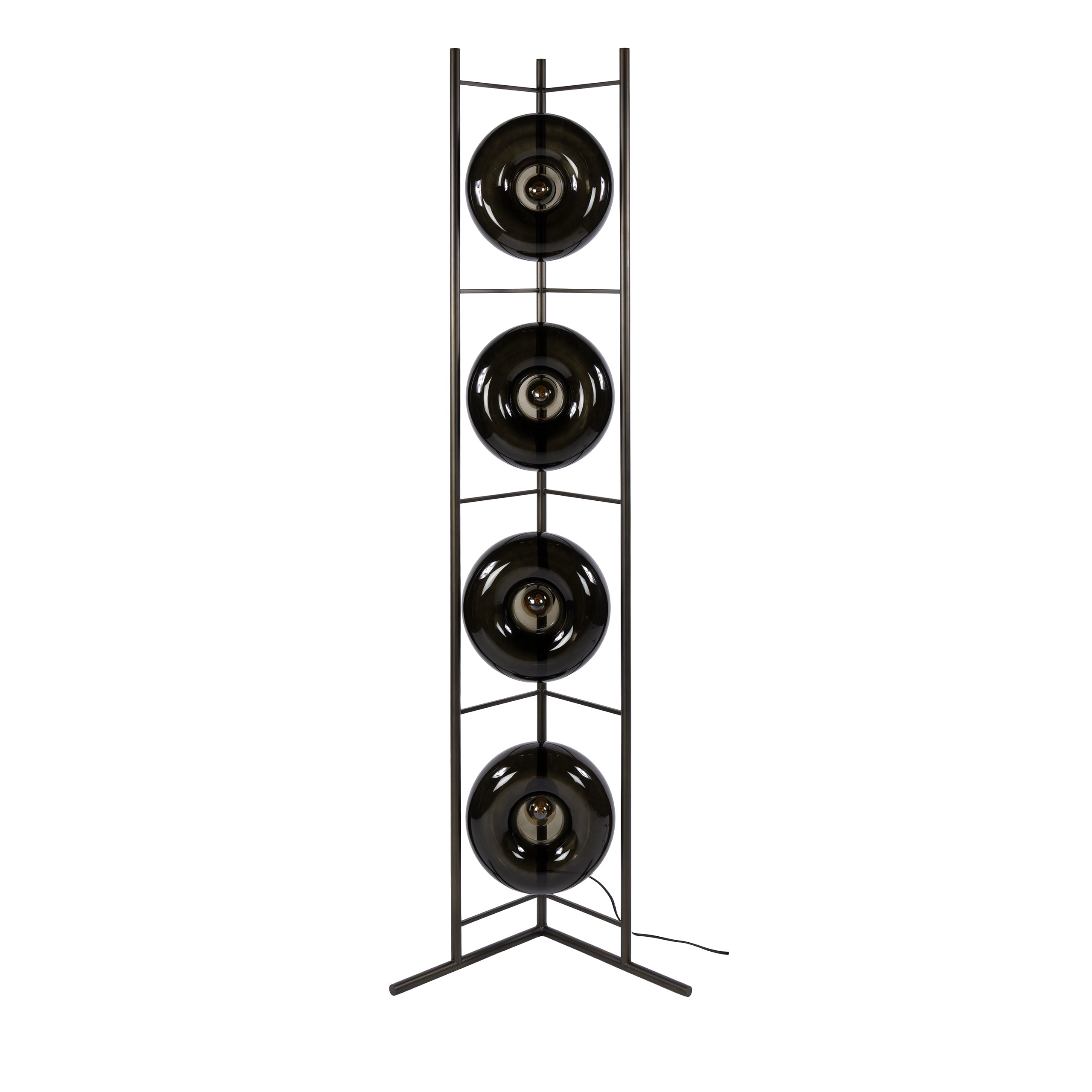 Vloerlamp Donut - Brons - Glas - 168 cm