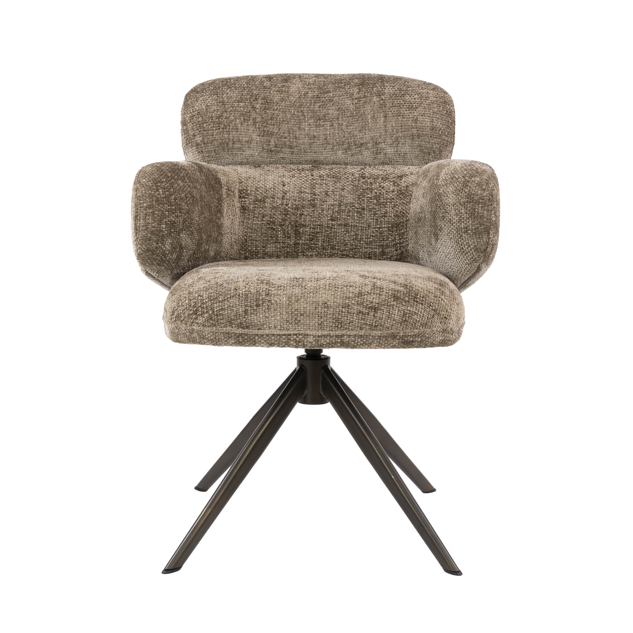 Eetkamerstoel Misano - Champagne - Renegade Stof - Draaibaar