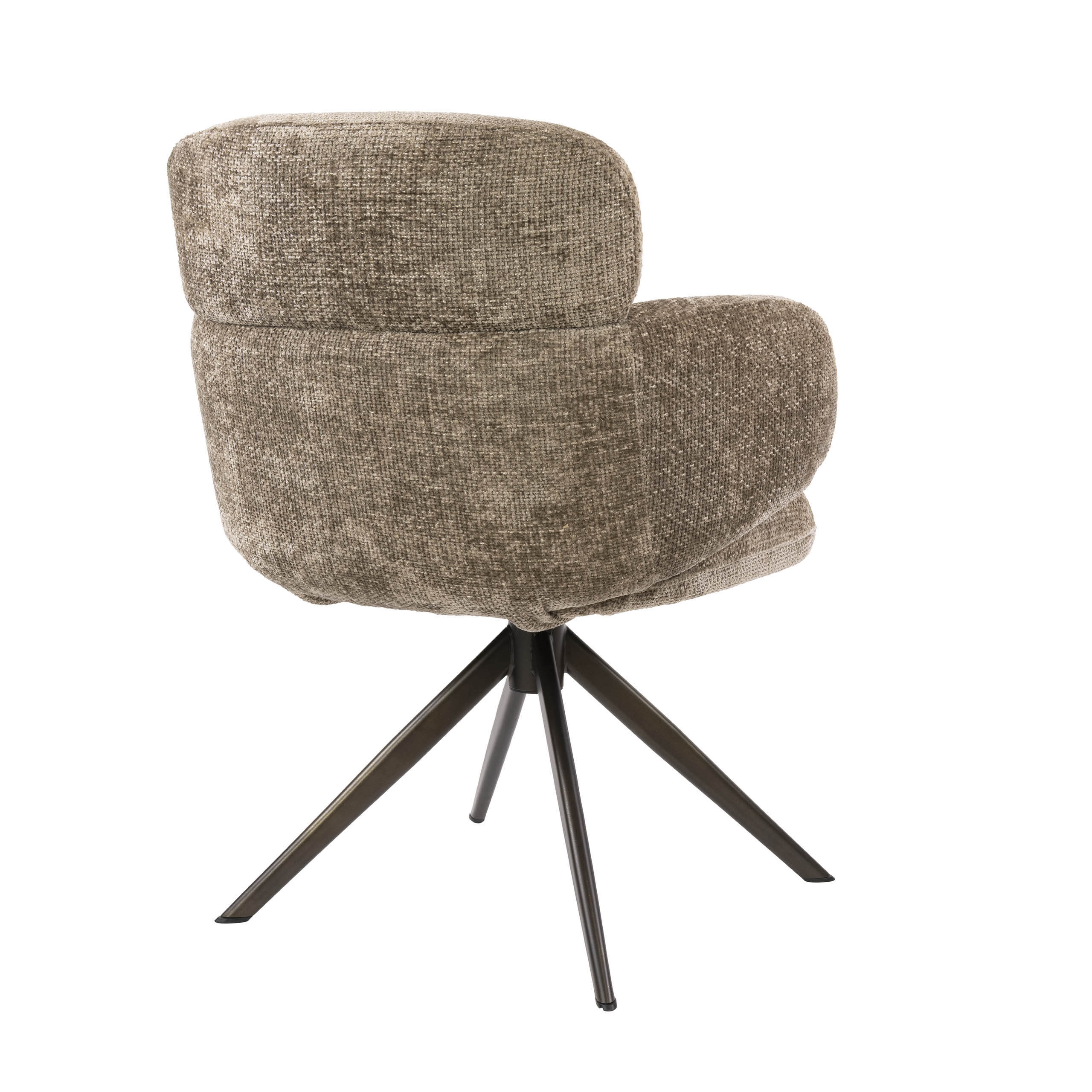 Eetkamerstoel Misano - Champagne - Renegade Stof - Draaibaar