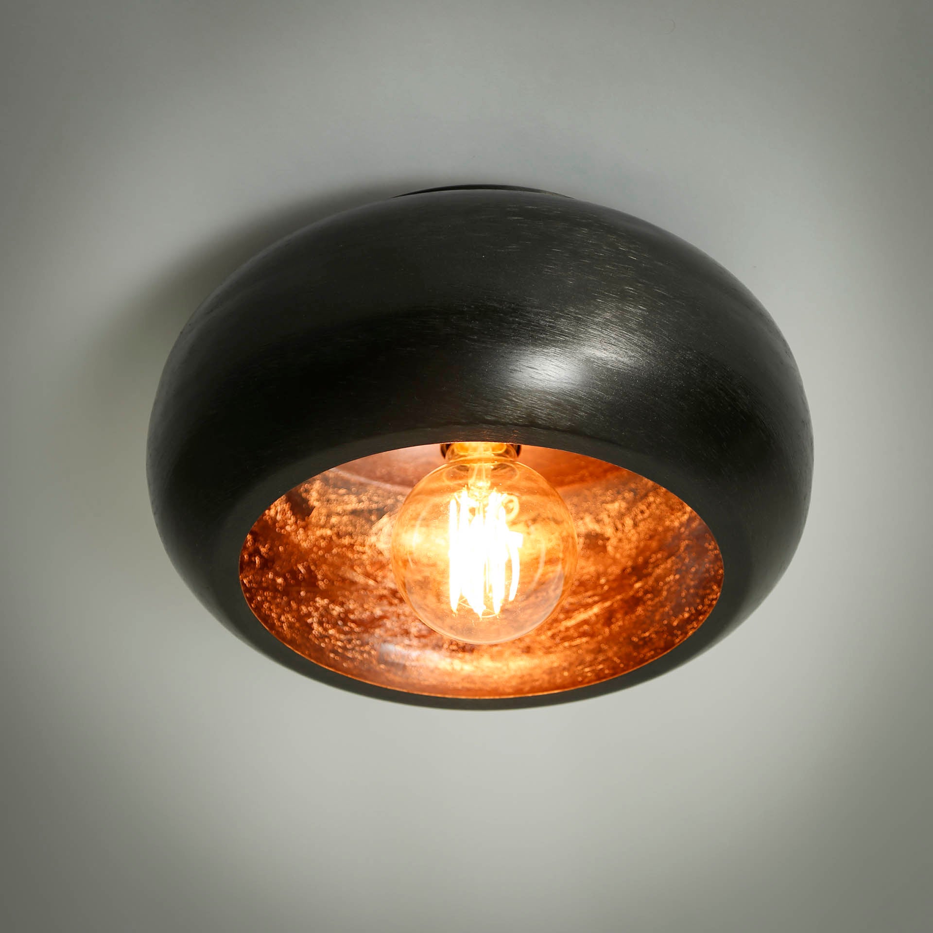 Plafondlamp Lilian - Zwart Nikkel - Metaal