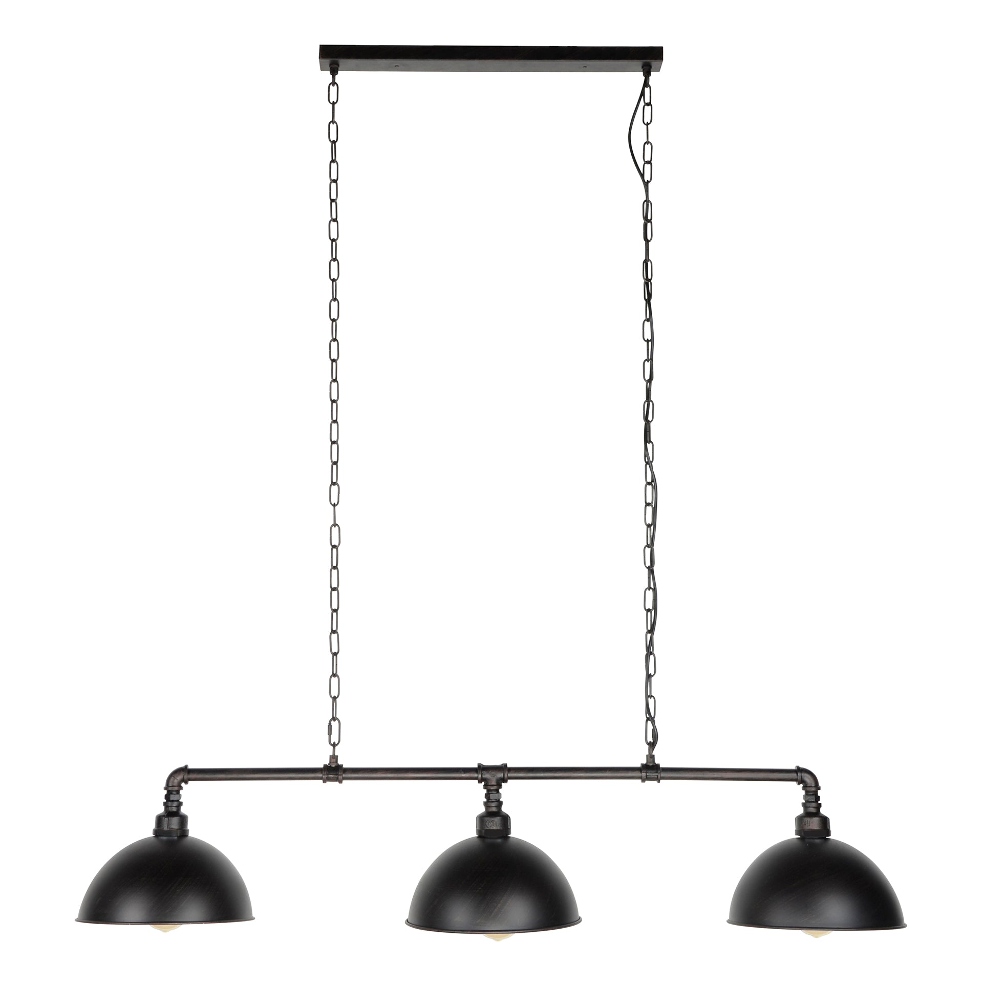 Hanglamp Poppy - 3-lichts - Zwart - Metaal