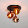 Plafondlamp Tricolore - 3-lichts - Amber Mix - Glas