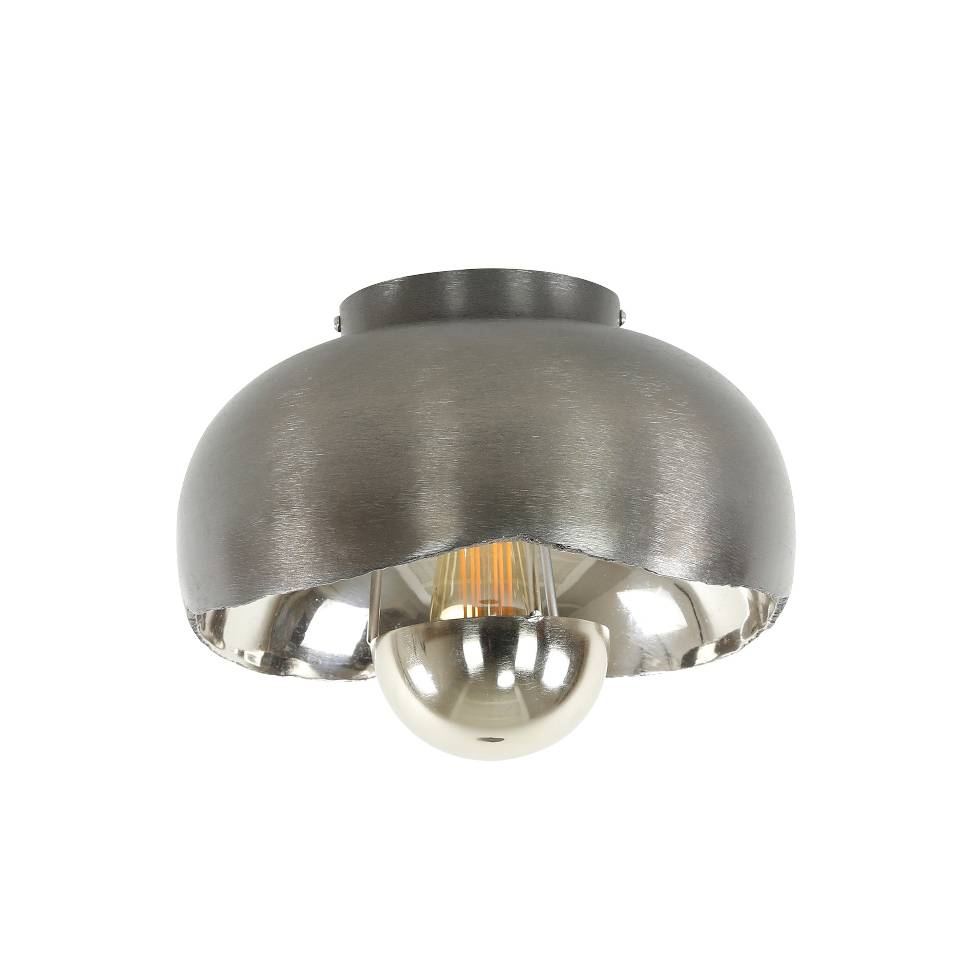 Plafondlamp Leonie - Zwart Nikkel - Metaal