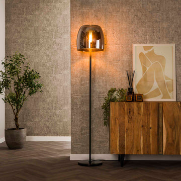Vloerlamp Lunaris - Smoke - Glas - 170 cm
