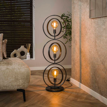 Vloerlamp Sterre - Antraciet - Metaal - 124 cm