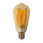 Lichtbron LED [ST64] - Druppel - E27 6W 2100K 450LM - Dimbaar - Amberkleurig Glas