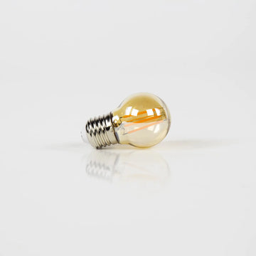 Lichtbron LED [G45] - Bol Ø4.5 - E27 4W 2100K 280LM - Dimbaar - Amberkleurig Glas