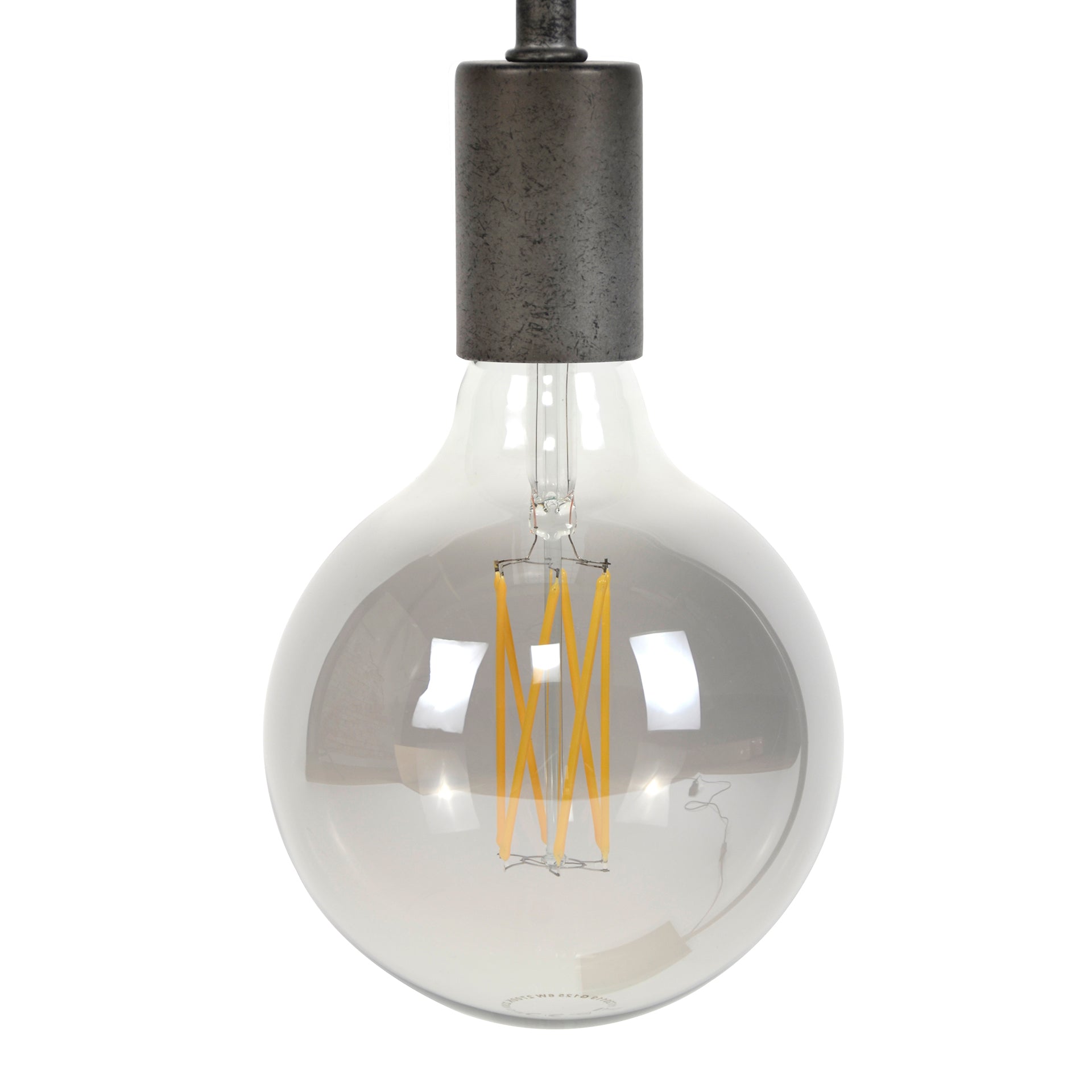 Lichtbron LED [G125] - Bol Ø12,5 - E27 6W 2100K 450LM - Dimbaar - Smoke Glas