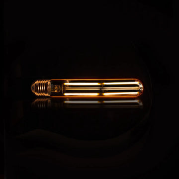 Lichtbron LED [T32-L185] Buis 18.5 cm - E27 4W 2100K 280LM - Dimbaar - Amberkleurig Glas