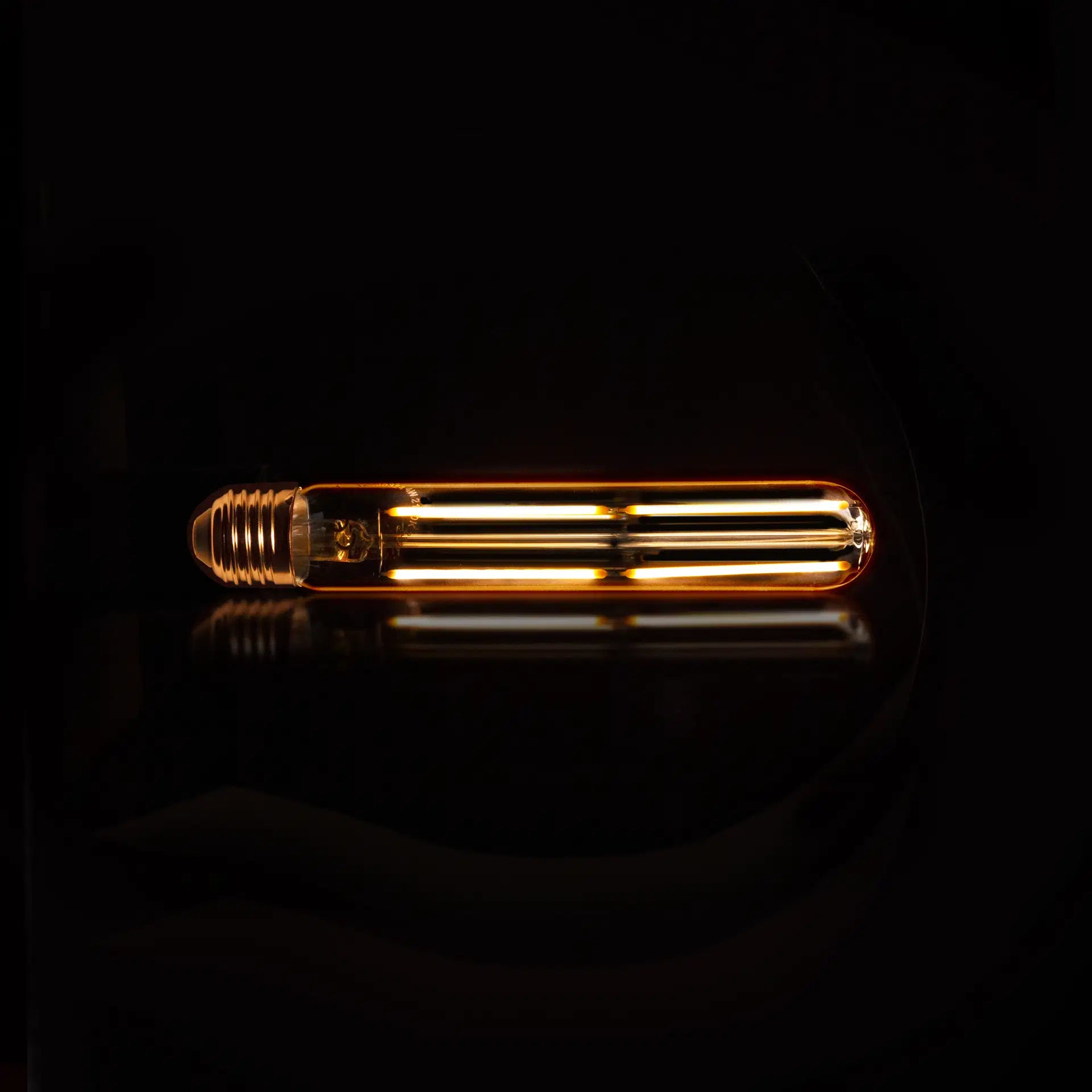 Lichtbron LED [T32-L185] Buis 18.5 cm - E27 4W 2100K 280LM - Dimbaar - Amberkleurig Glas