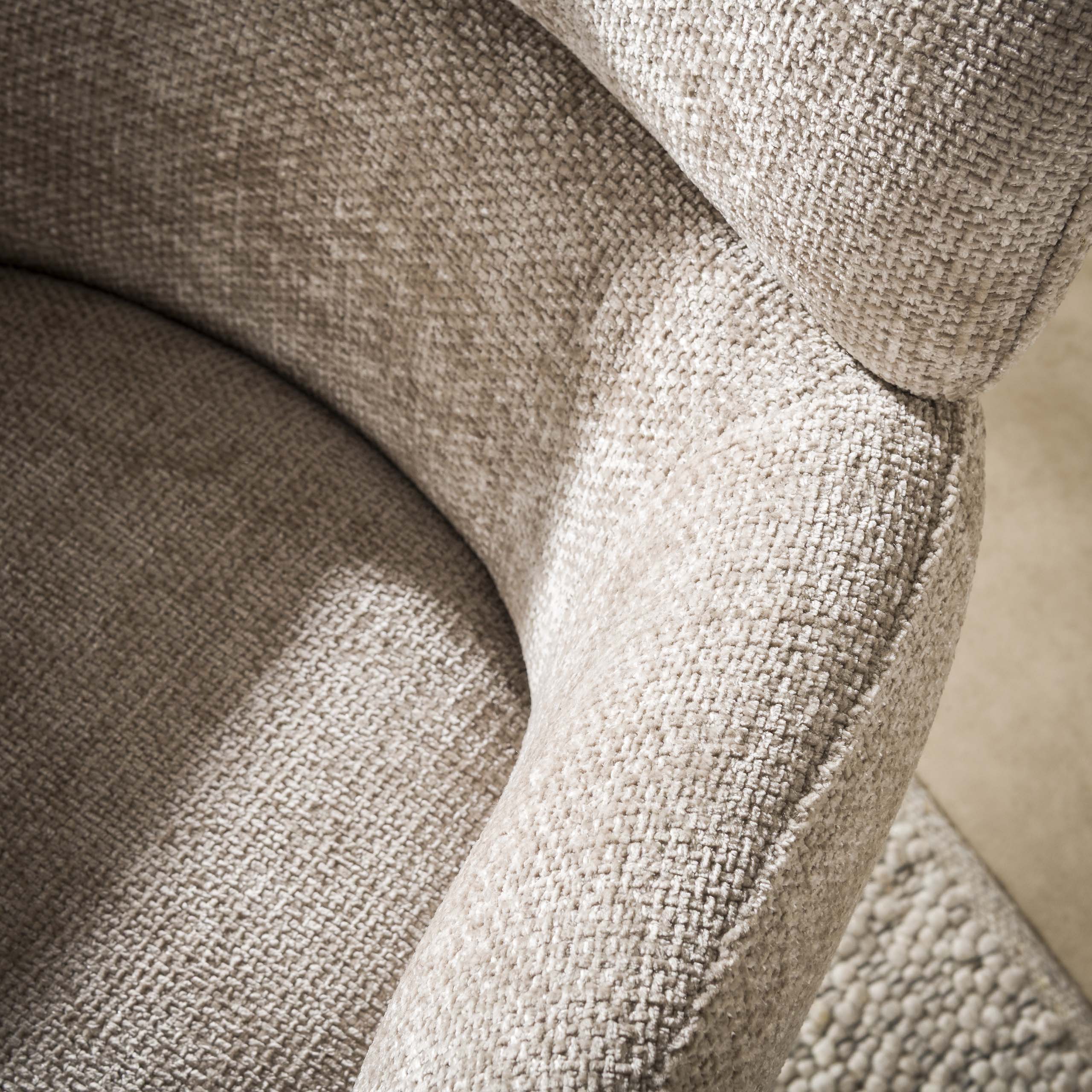 Draaifauteuil Misano Beige Renegade Stof Pocketvering Meubelista Detailfoto