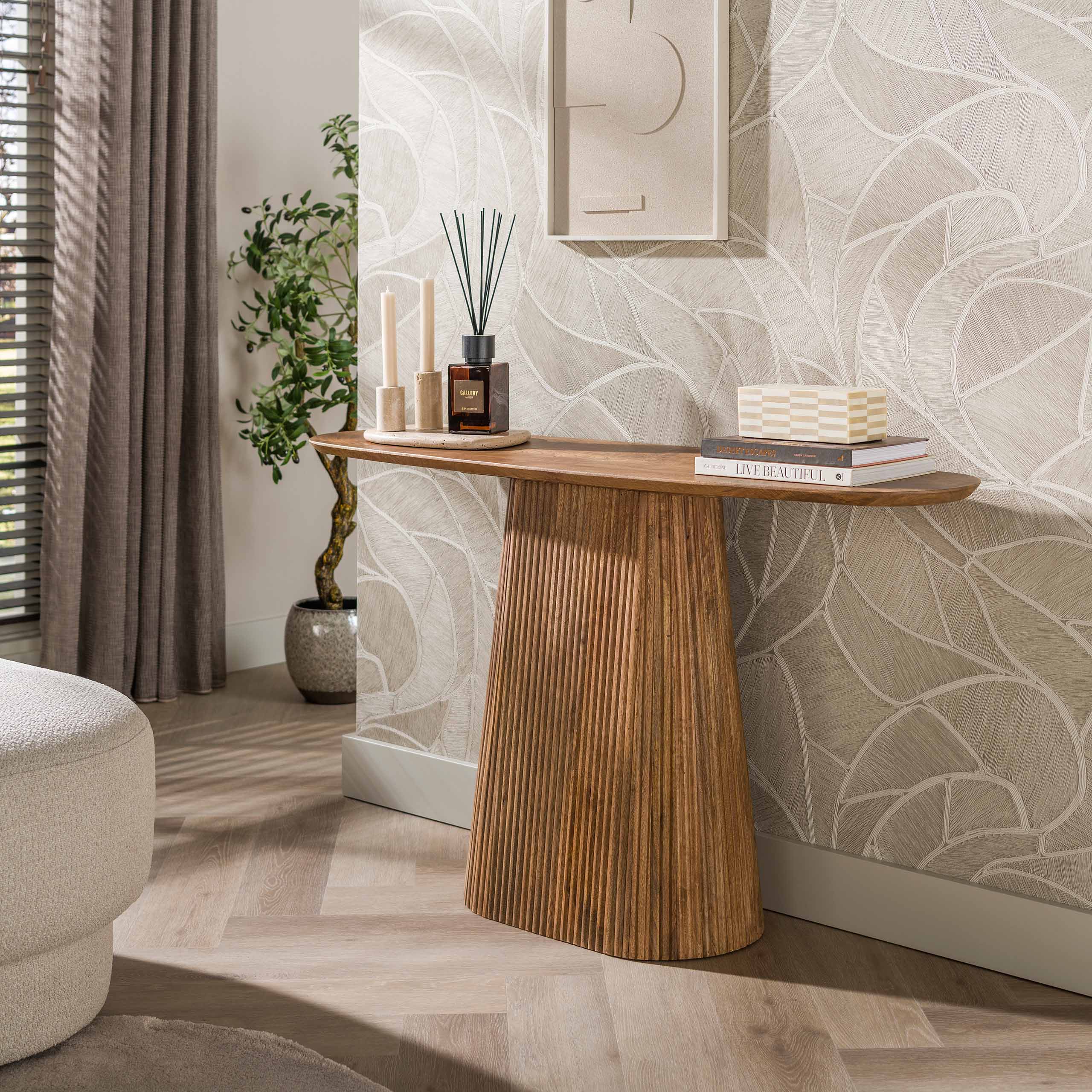 Haltafel Harmony Bruin Mangohout 76 cm Meubelista