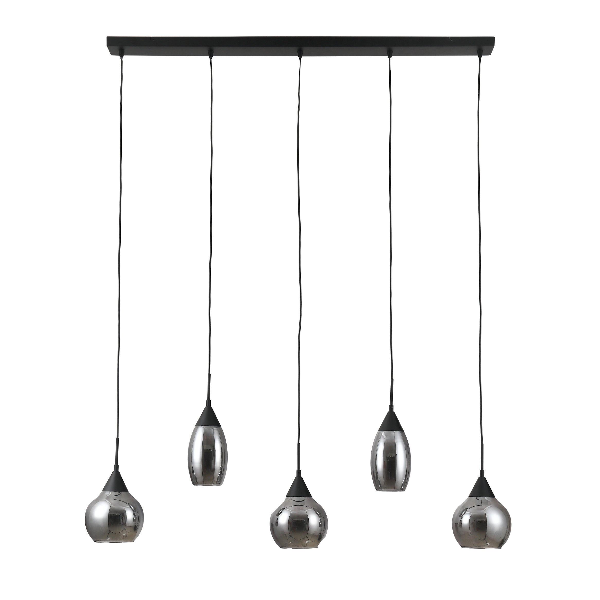 Hanglamp Astraeos 5-lichts Smoke Glas Meubelista Afmetingen