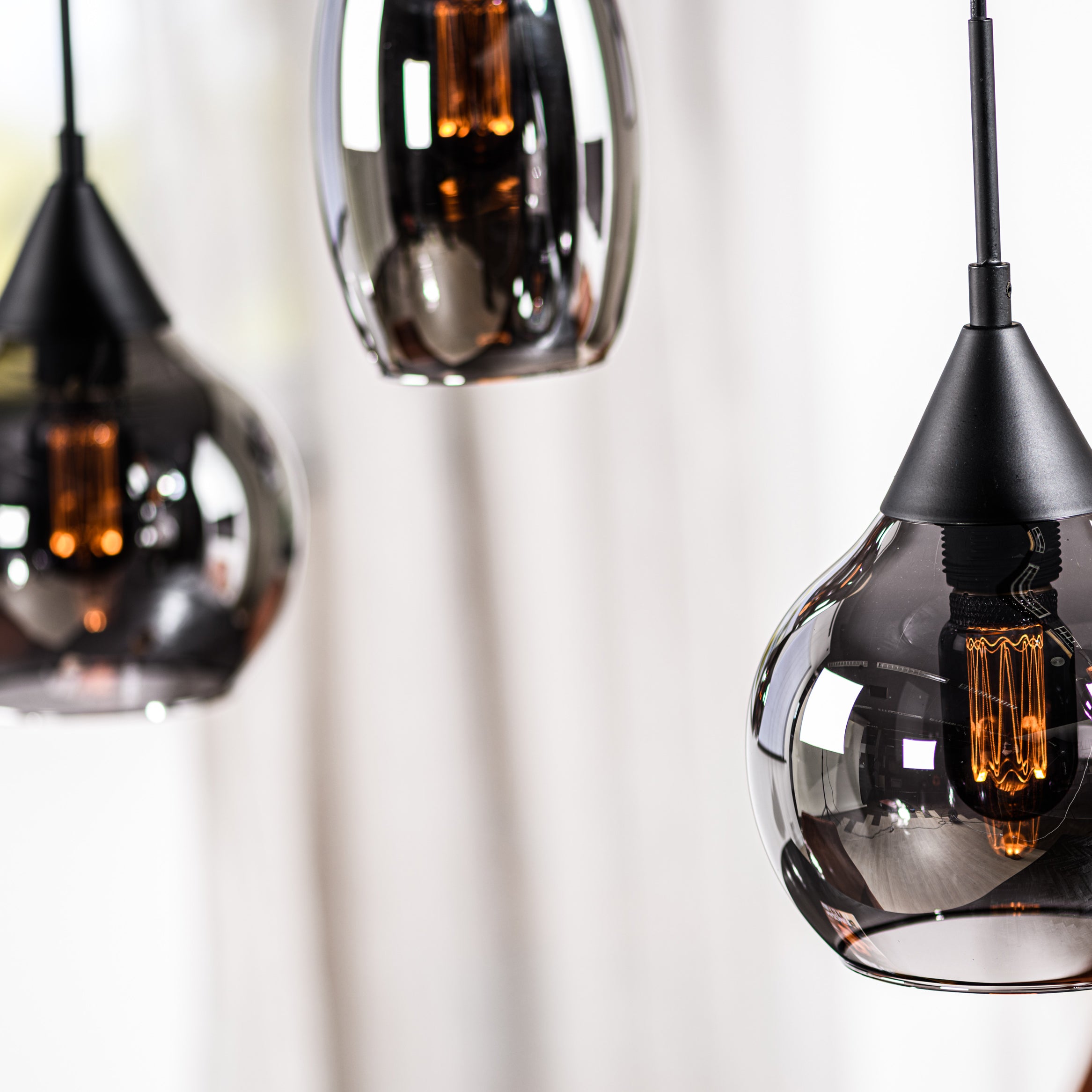 Hanglamp Astraeos 5-lichts Smoke Glas Meubelista Detail