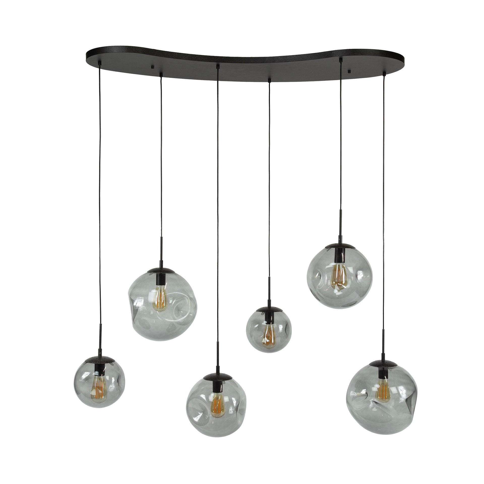 Hanglamp Celora 6-lichts Smoke Glas Meubelista Main