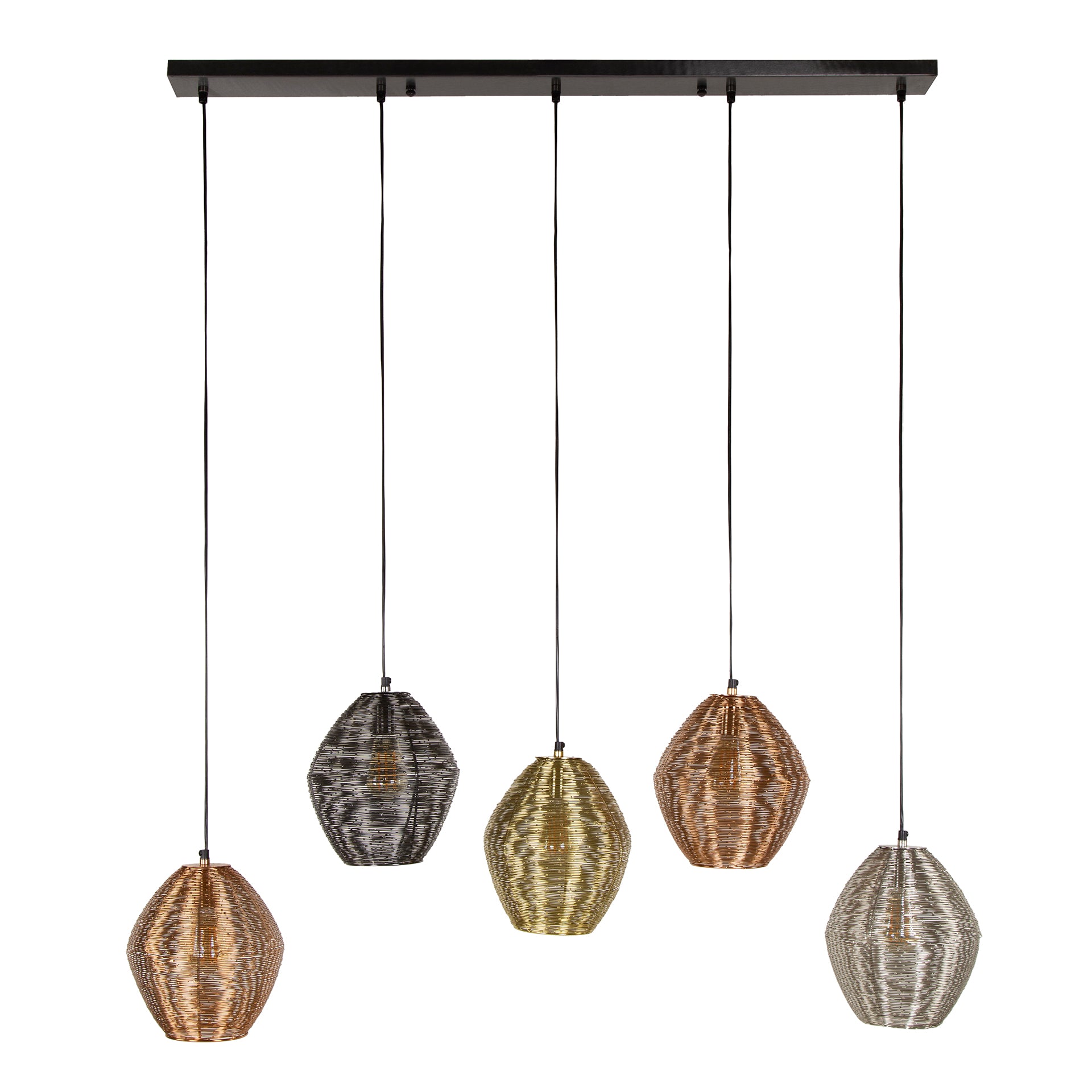 Hanglamp Cirella 5-lichts Mix Metaal Meubelista Hoofdfoto