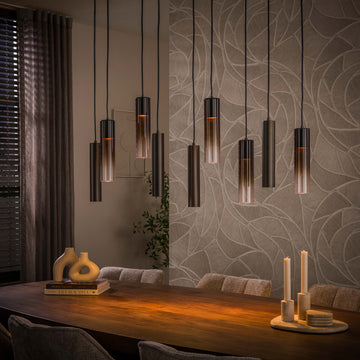 Hanglamp Isola - 9-lichts - Brons - Met Spots