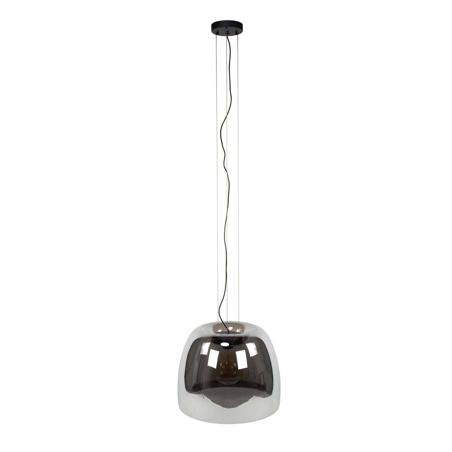 Hanglamp Lunaris XL 1-lichts Smoke Glas Meubelista Main