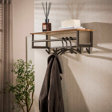 Kapstok Marlo - Brons - Gepoedercoat Staal - 6 haken