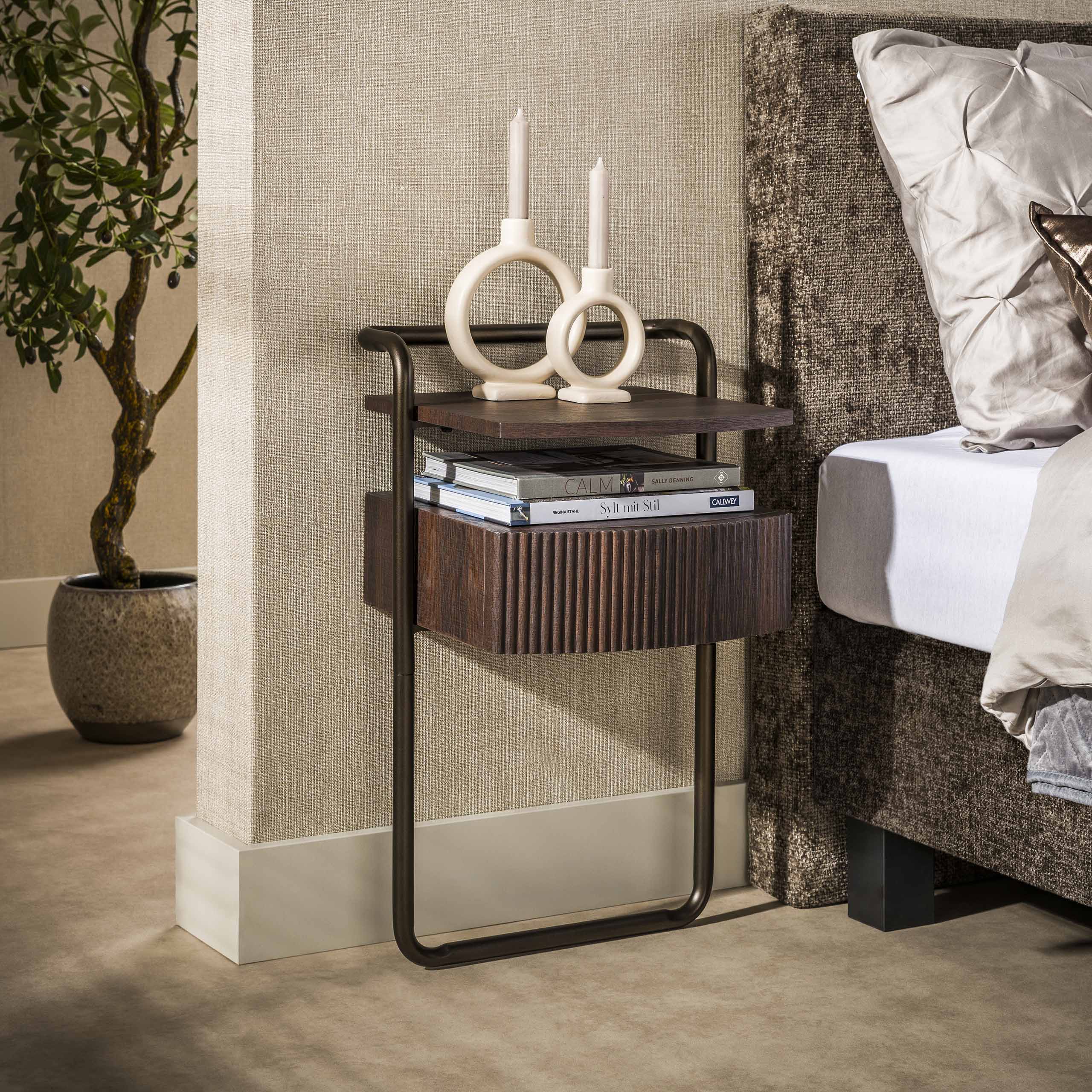 Nachtkastje Marvello Brons Staand Meubelista