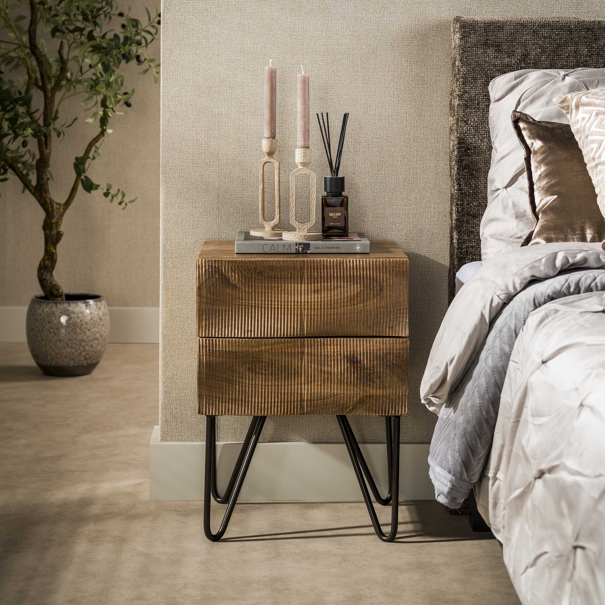 Nachtkastje Sorano Mangohout Staand Meubelista