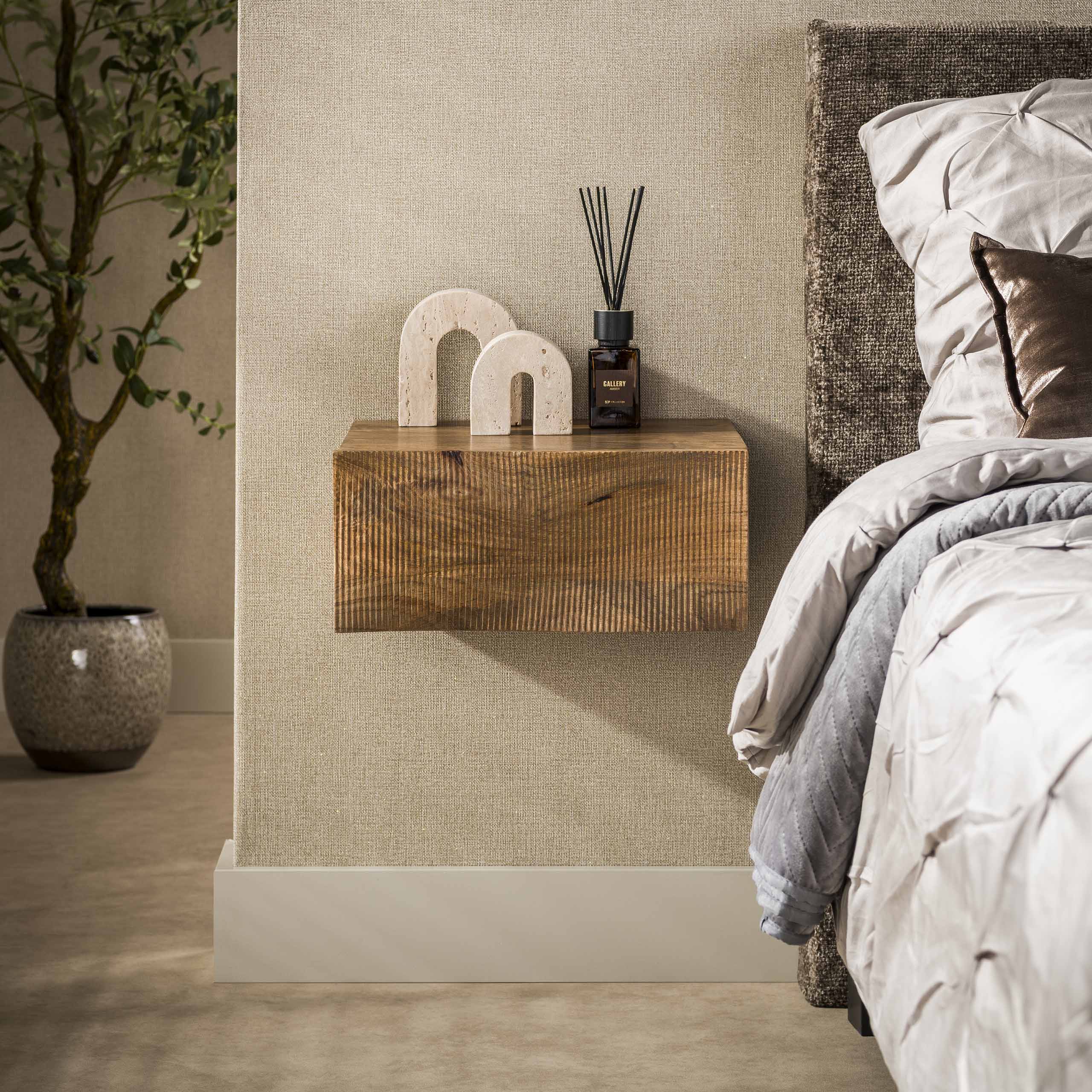 Nachtkastje Sorano Mangohout Zwevend Meubelista