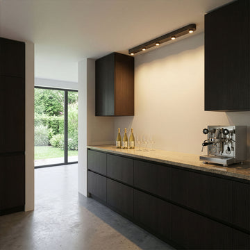 Plafondspot Gusto - 5-lichts - Brons - Metaal - 135 cm