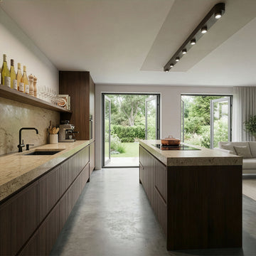 Plafondspot Gusto - 7-lichts - Brons - Metaal - 195 cm