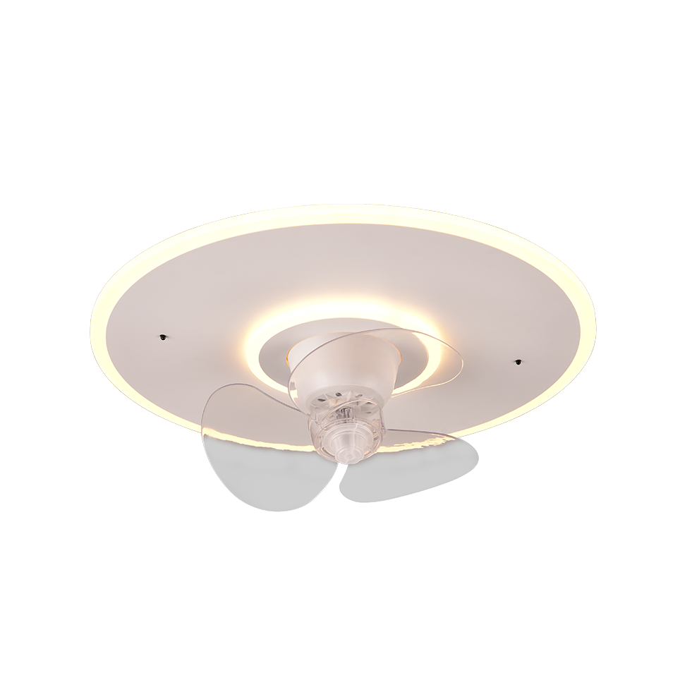 Plafondventilator Juultje - Met Lamp - Wit - Dimbaar - Koud + Warm