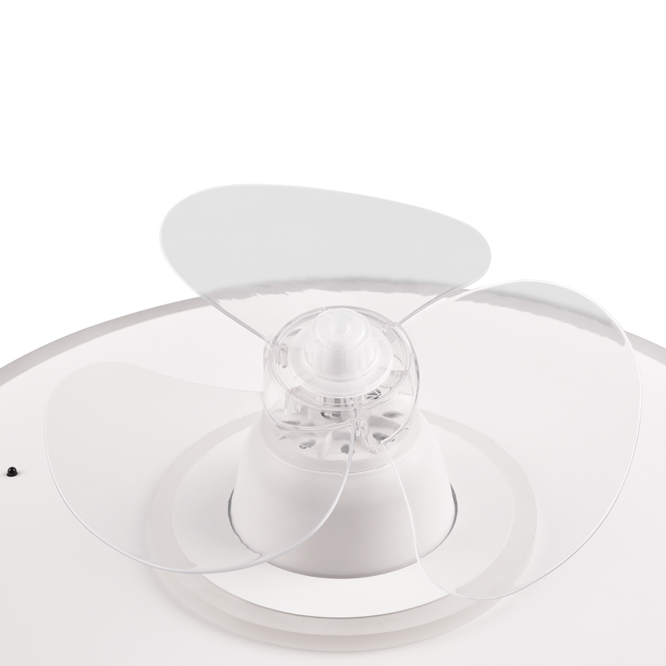 Plafondventilator Juultje - Met Lamp - Wit - Dimbaar - Koud + Warm