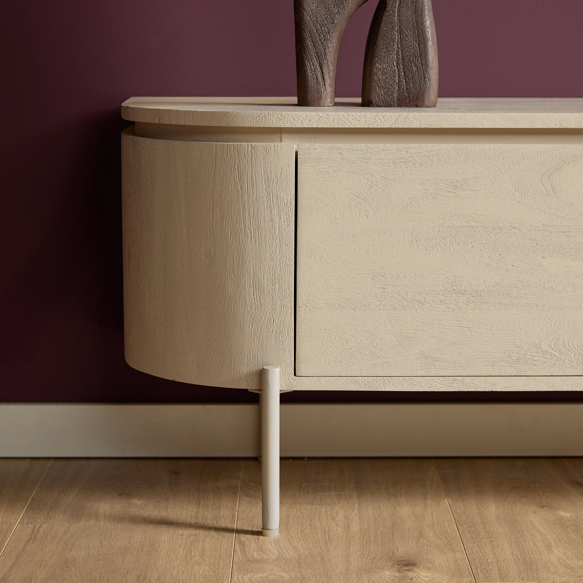Zwevend TV-meubel Nivara - Naturel - 120 cm